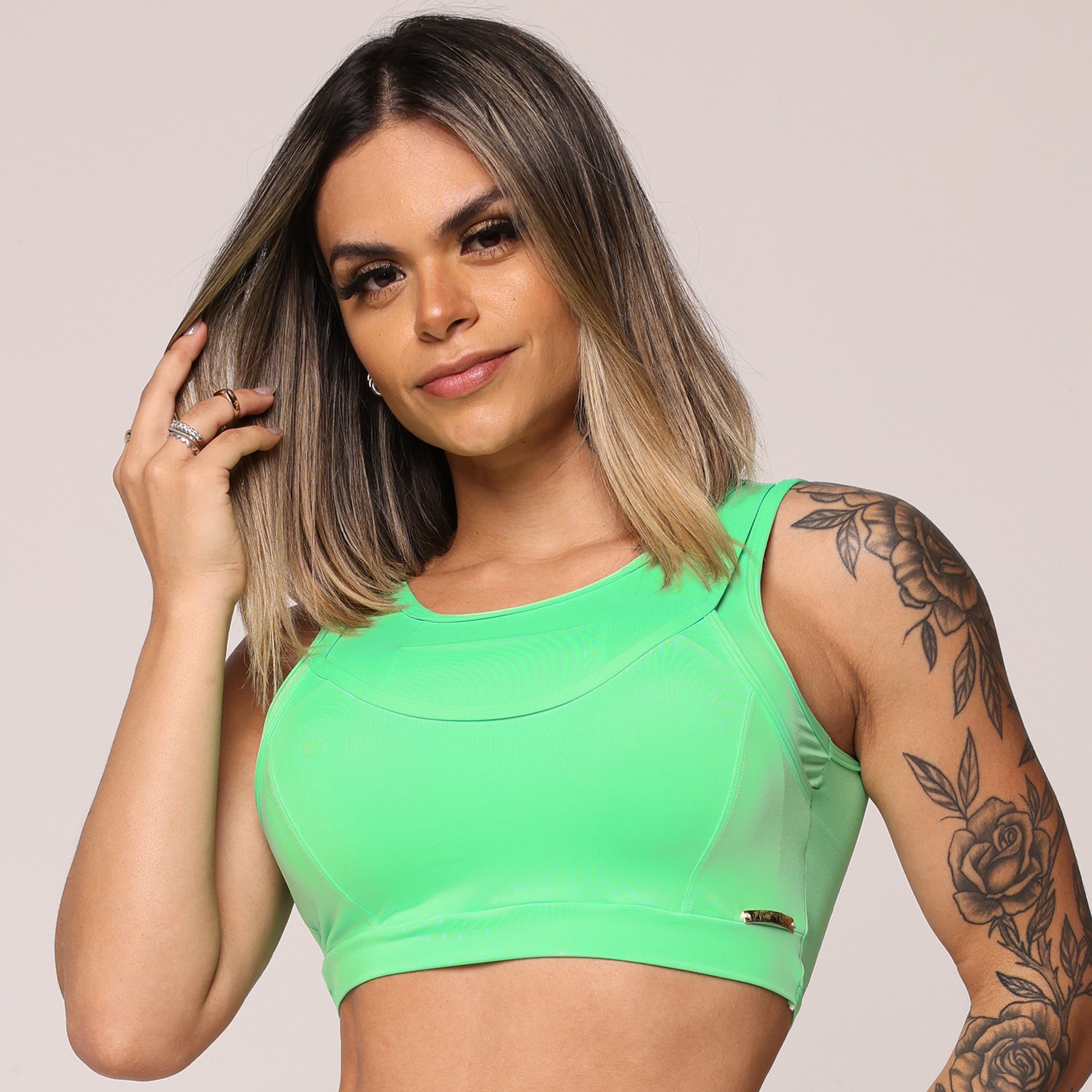 CROPPED CELULAR VERDE NEON - Imagem 3