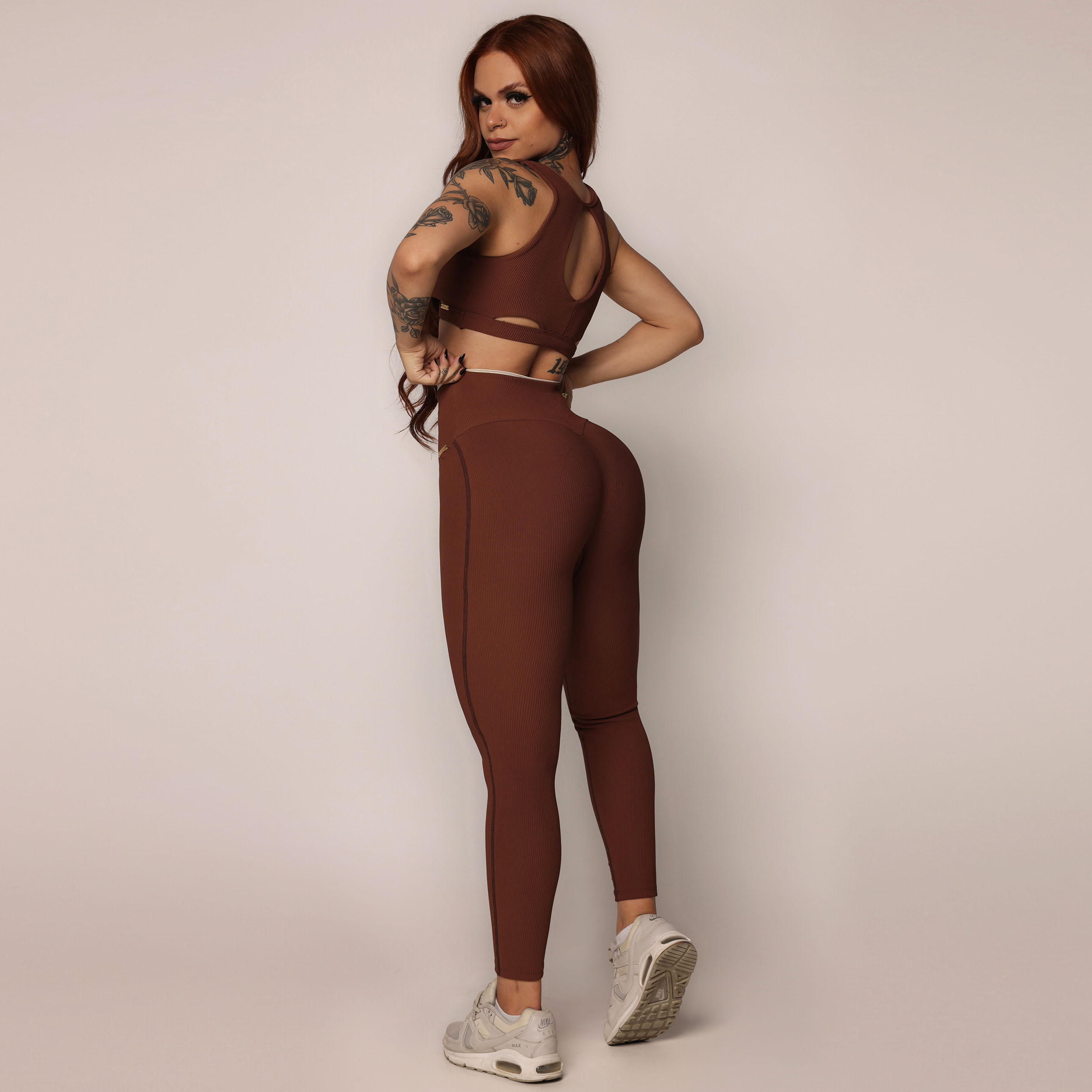 LEGGING HEART BICOLOR JACQUARD CANELADO DOLCE - Imagem 9