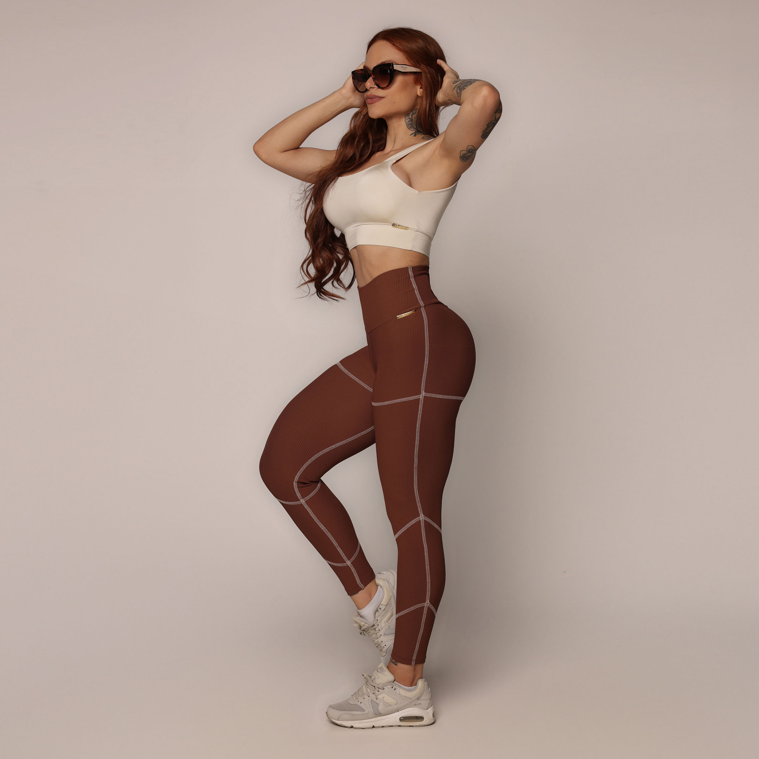 LEGGING PUMP EMPINA BUMBUM JACQUARD CANELADO DOLCE - Imagem 9