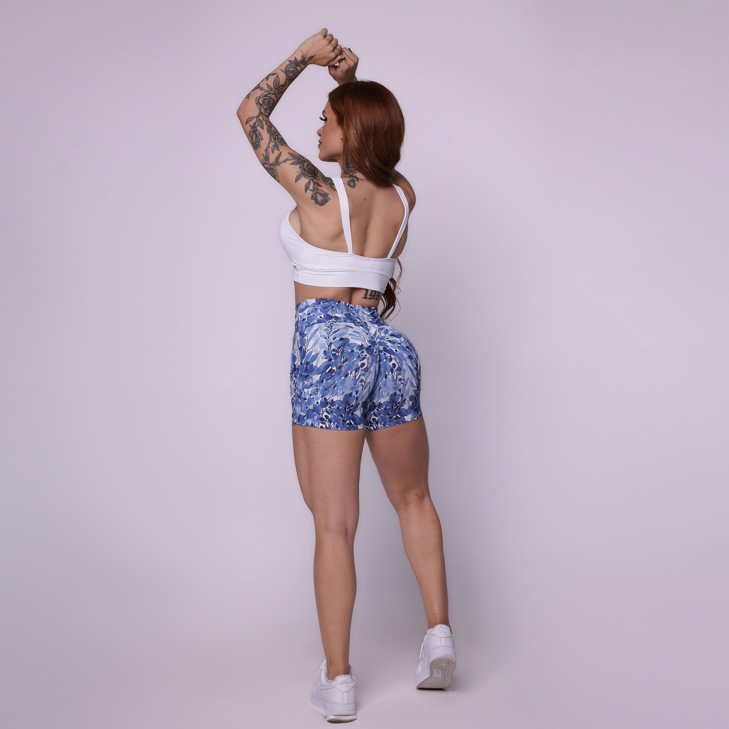 SHORT CHICAGO EMPINA BUMBUM FLOWER RAIN EXCLUSIVA - Imagem 6