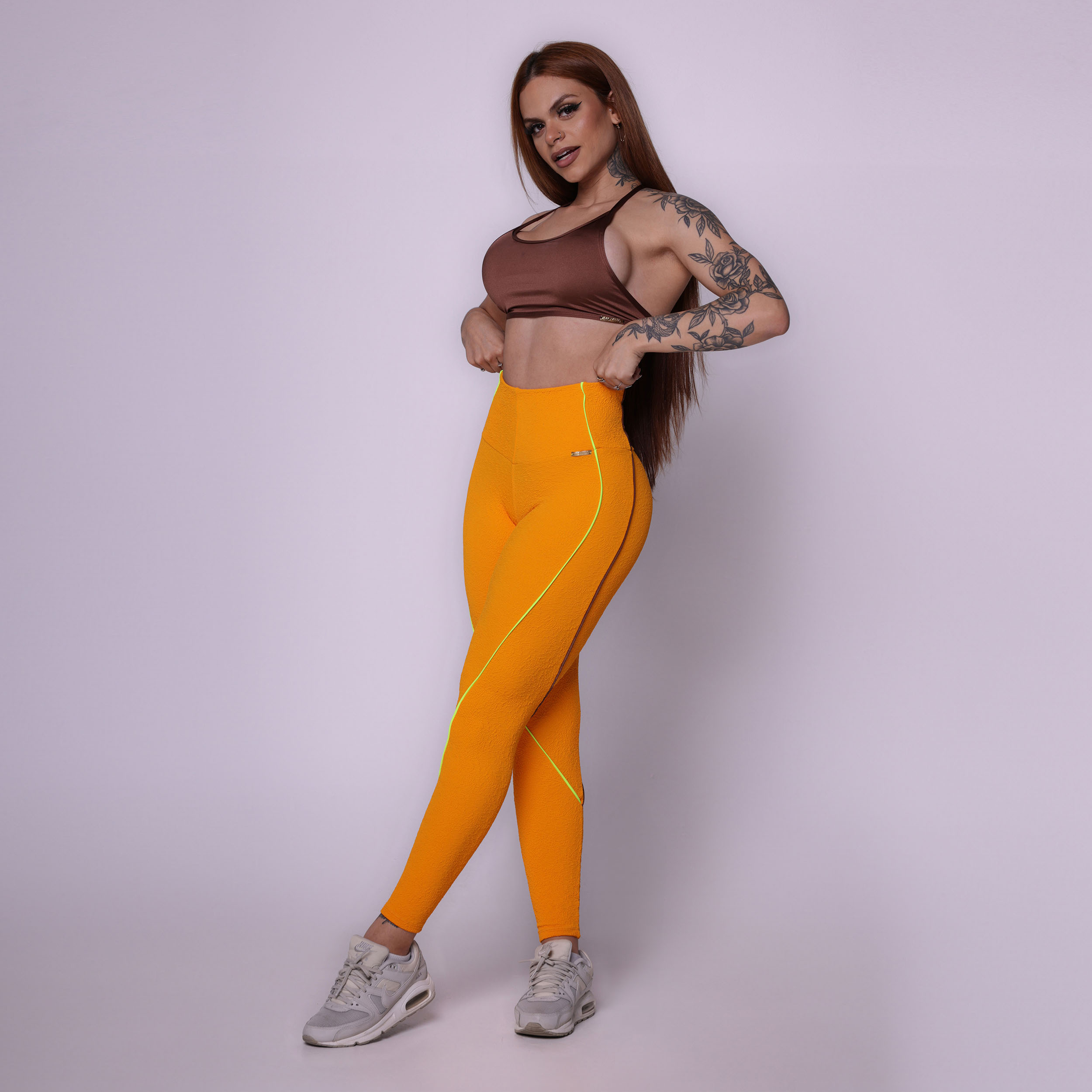 LEGGING HOPE EMPINA BUMBUM JACQUARD FLUFFY SUNSET - Imagem 6