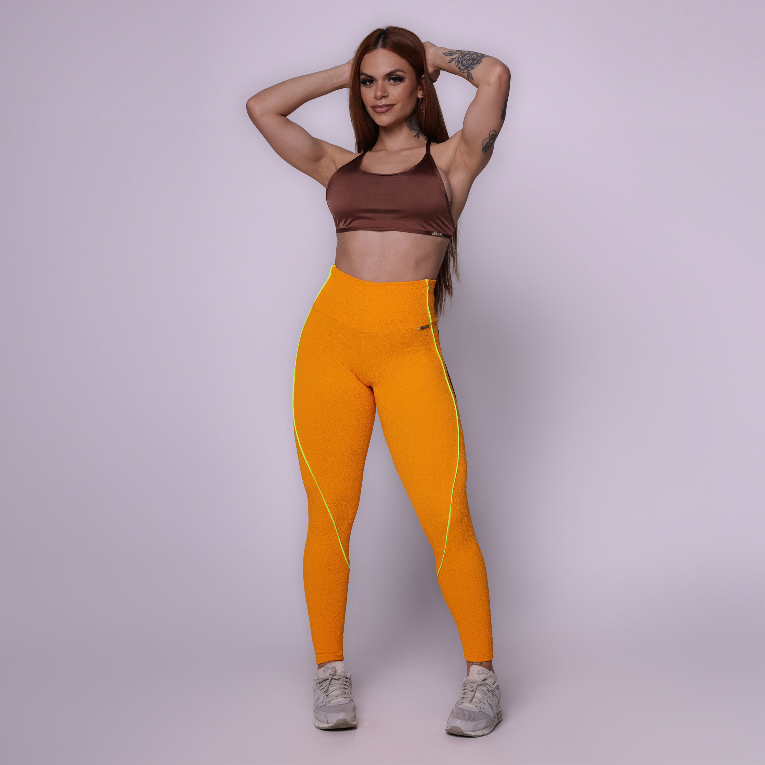 LEGGING HOPE EMPINA BUMBUM JACQUARD FLUFFY SUNSET - Imagem 8