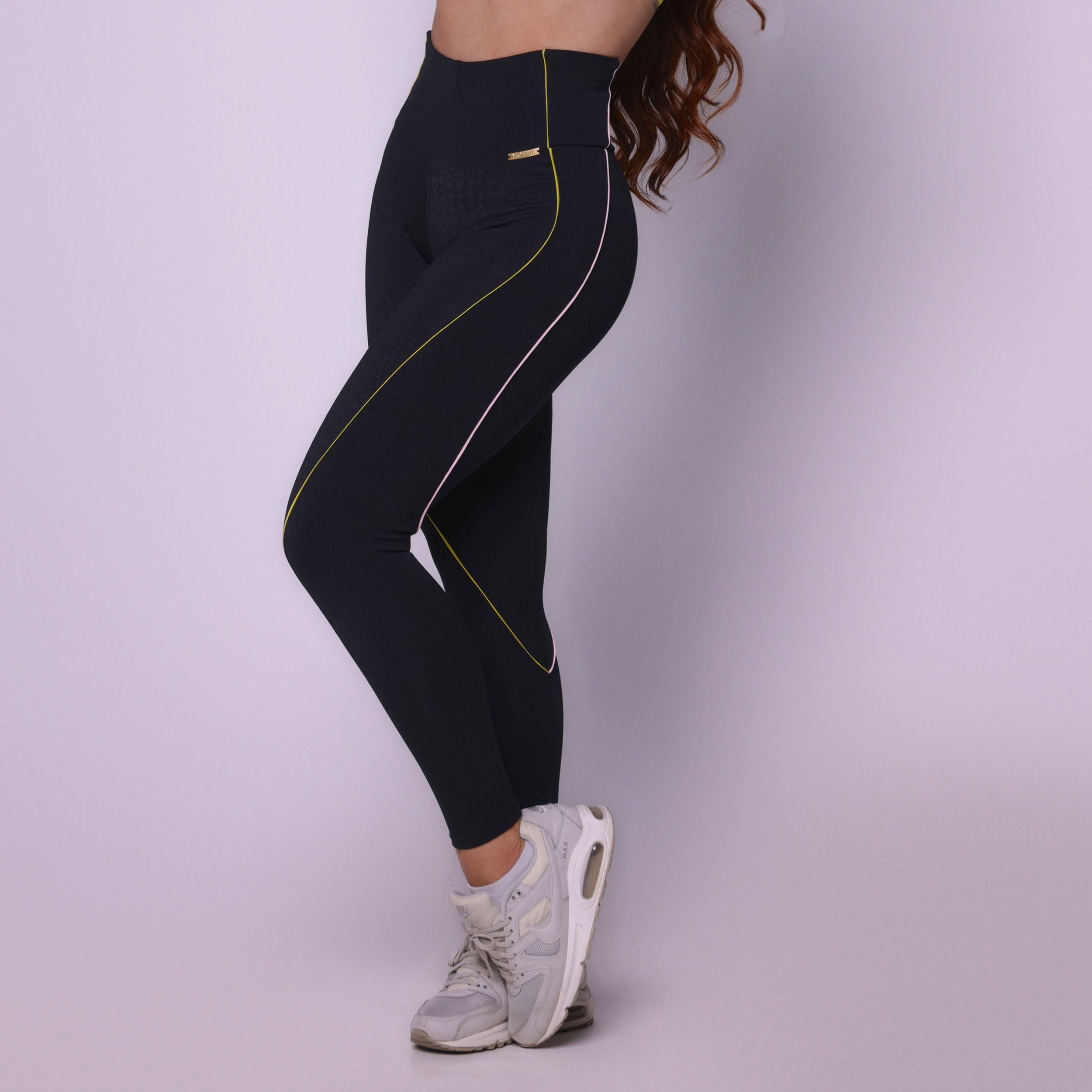 LEGGING HOPE JACQUARD SNAKE BLACK - Imagem 3