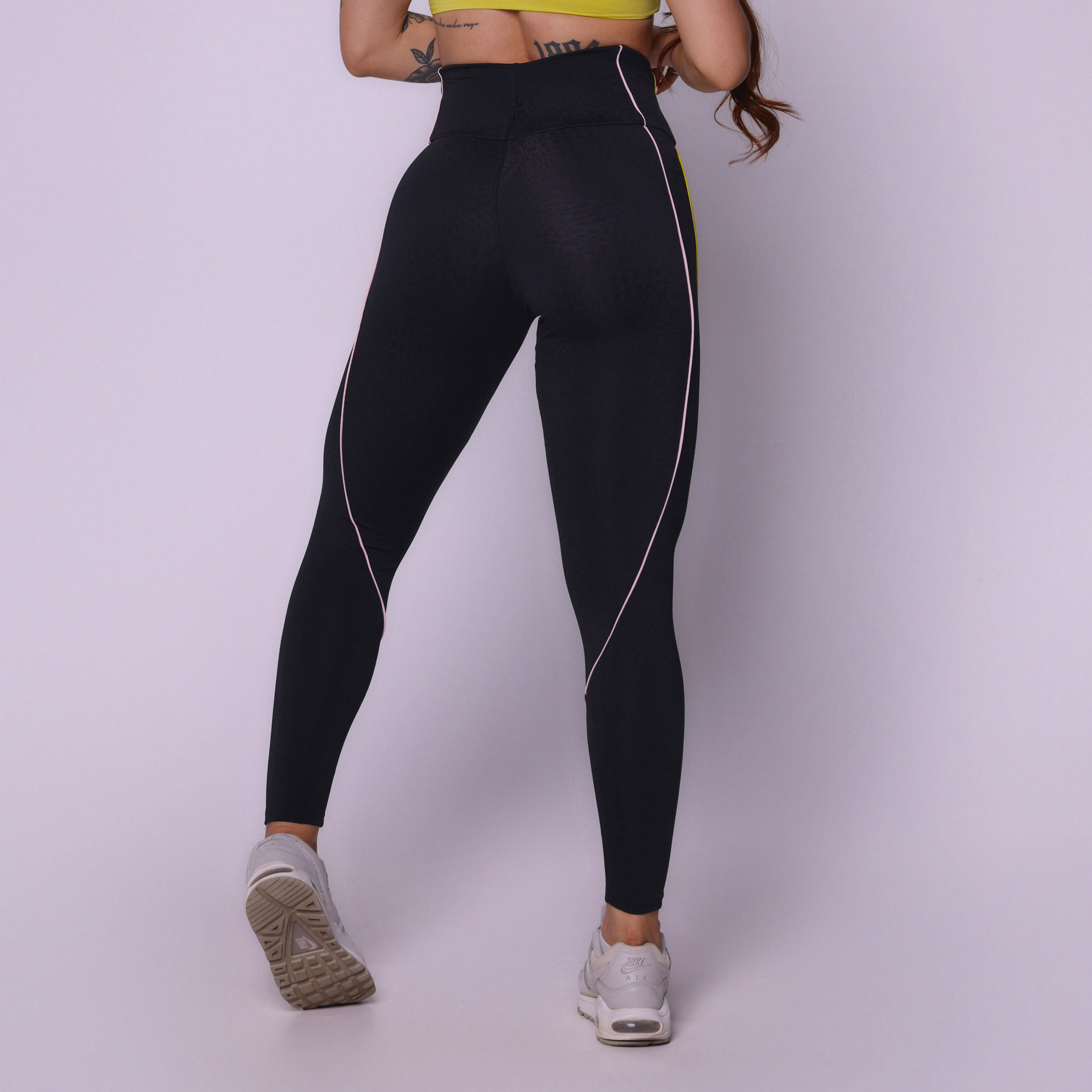 LEGGING HOPE JACQUARD SNAKE BLACK - Imagem 4