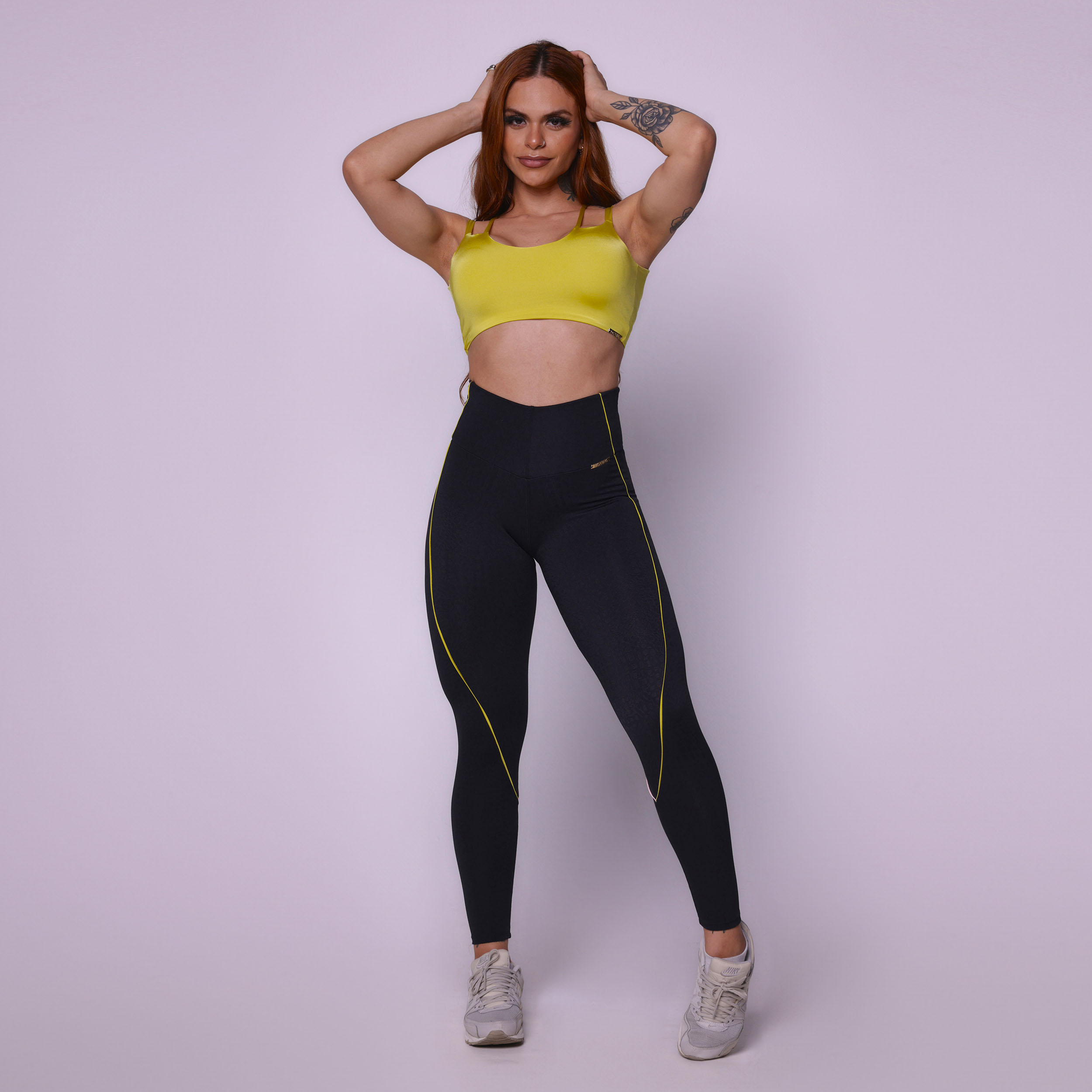 LEGGING HOPE JACQUARD SNAKE BLACK - Imagem 5