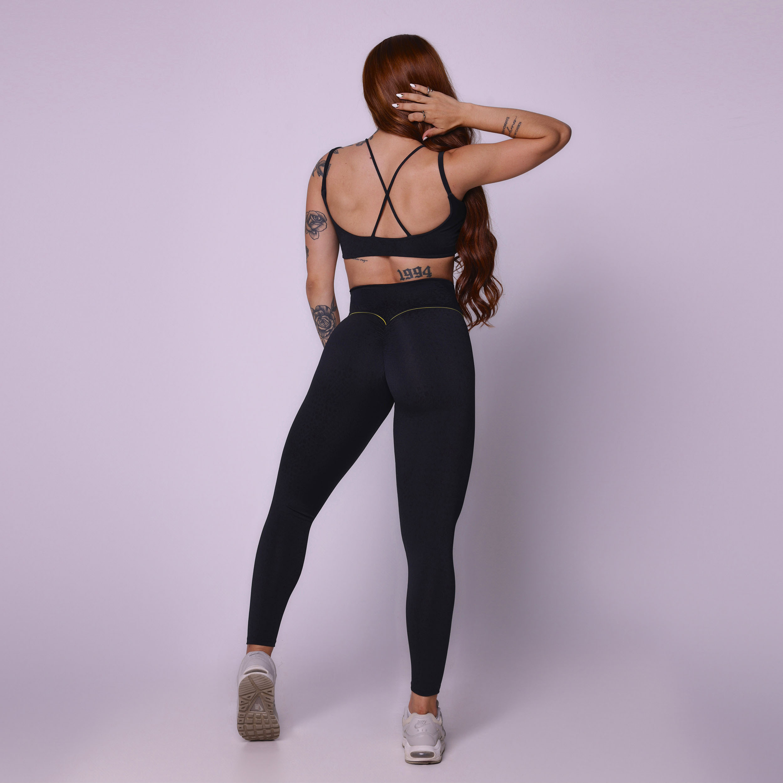 TOP SEATTLE JACQUARD SNAKE BLACK - Imagem 6