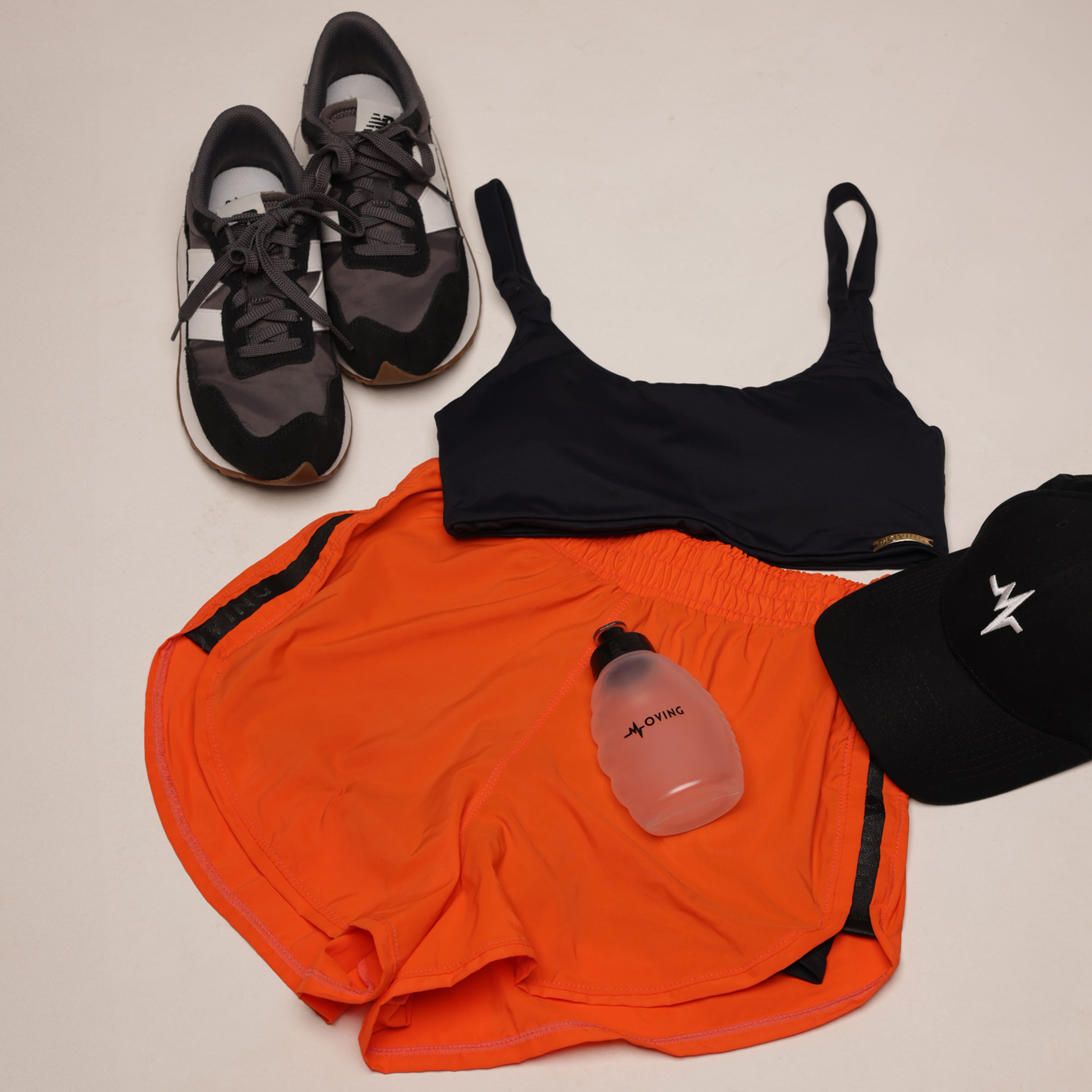 SHORT FLOW CORAL COM PRETO - Imagem 13