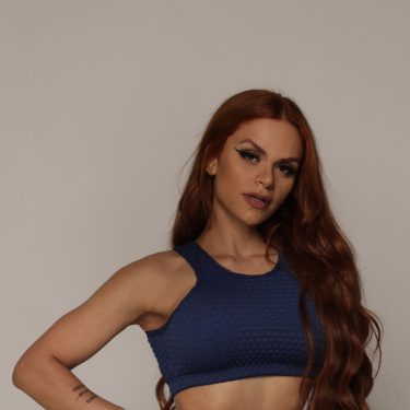 TOP TORINO JACQUARD BUBBLE MARINHO