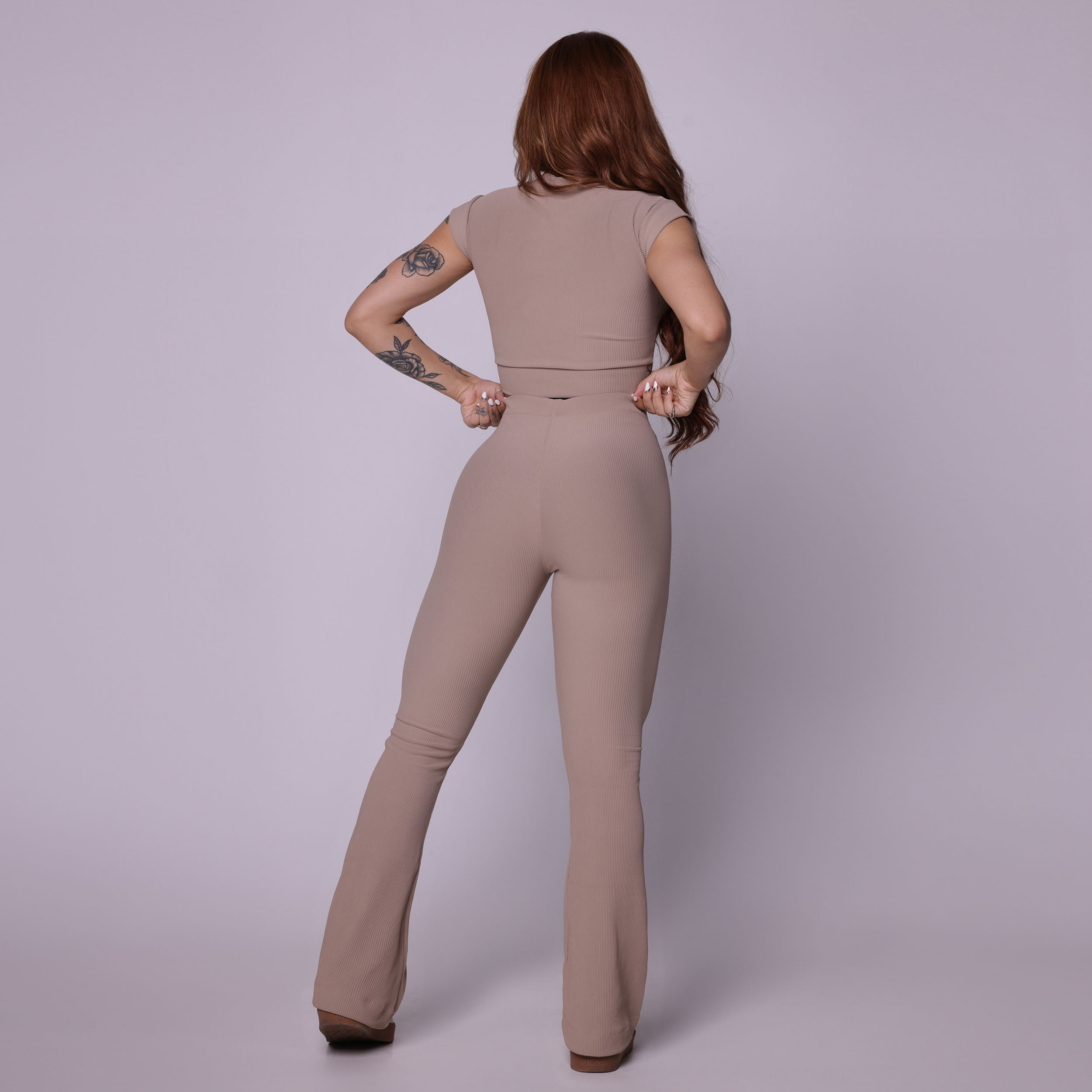 CROPPED CARMEL JACQUARD CANELADO DOCE DE LEITE - Imagem 6