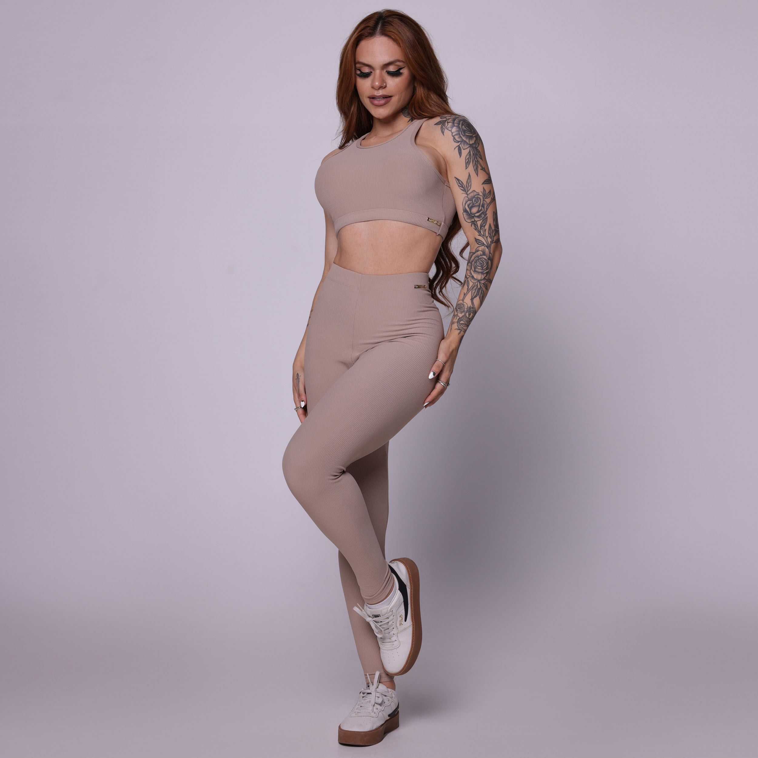 TOP TORINO JACQUARD CANELADO DOCE DE LEITE - Imagem 5