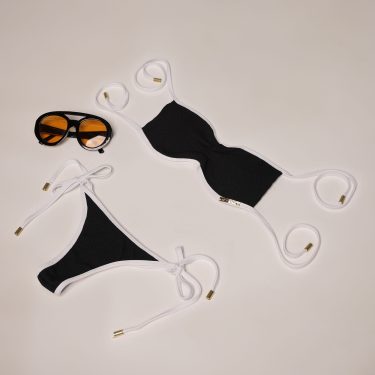 BIQUÍNI TULUM JACQUARD CONFORT PRETO