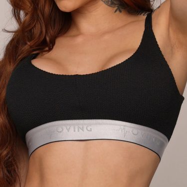 TOP DENVER JACQUARD CONFORT PRETO