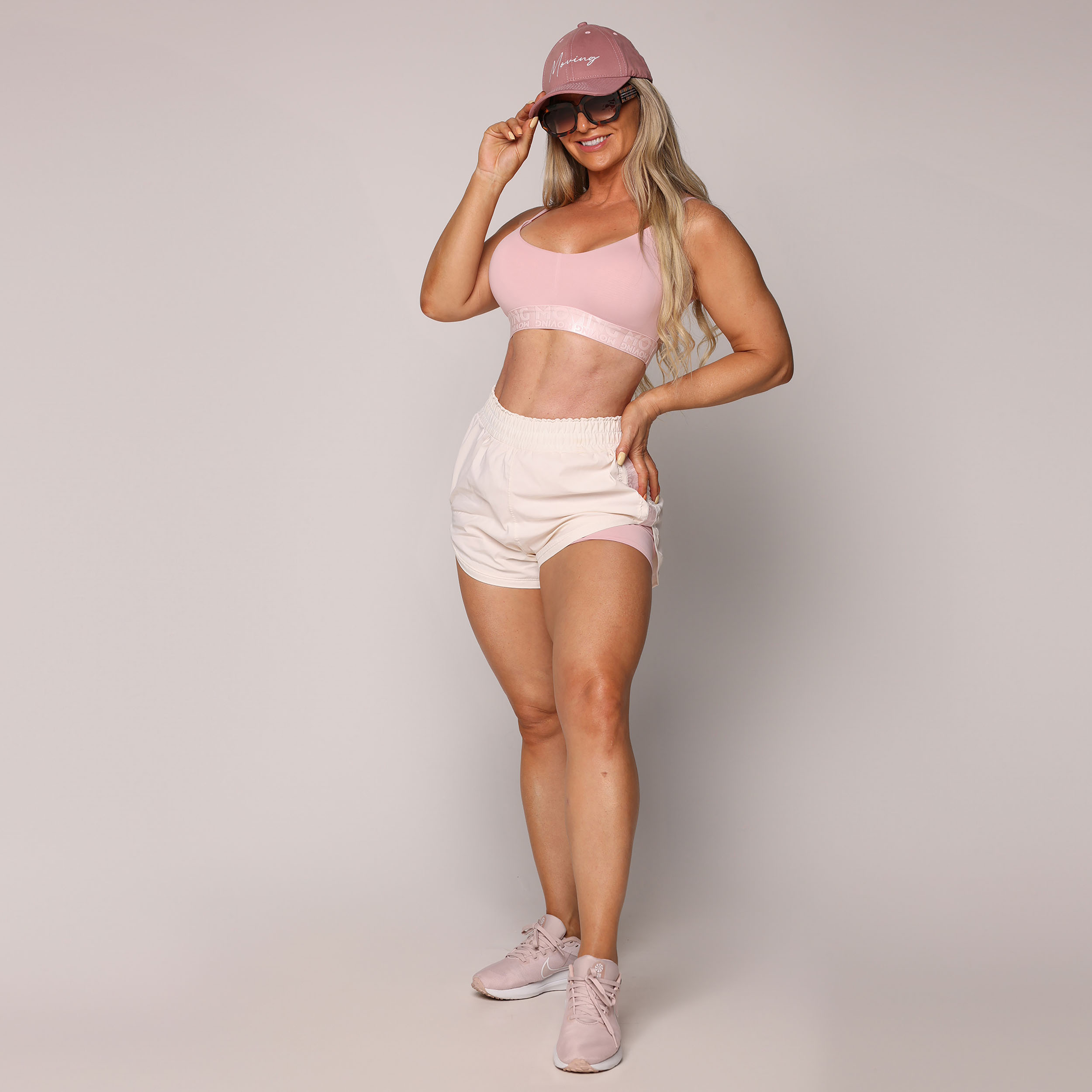 SHORT FLOW OFF WHITE COM BLUSH - Imagem 7