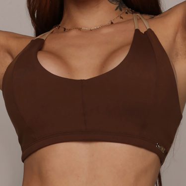 TOP QUEBEC CACAU COM OFF-WHITE