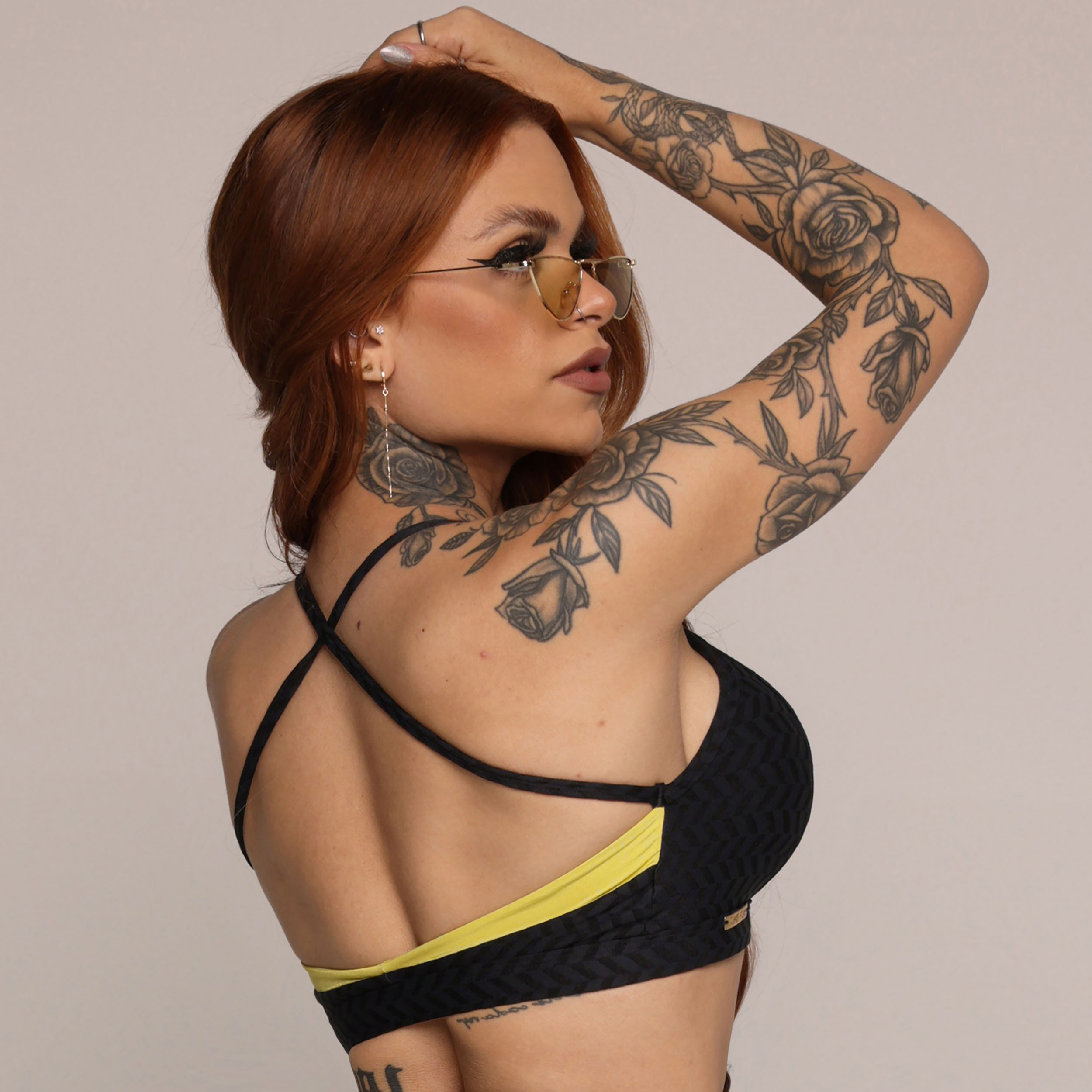 TOP DETROIT JACQUARD ARROW BLACK - Imagem 3