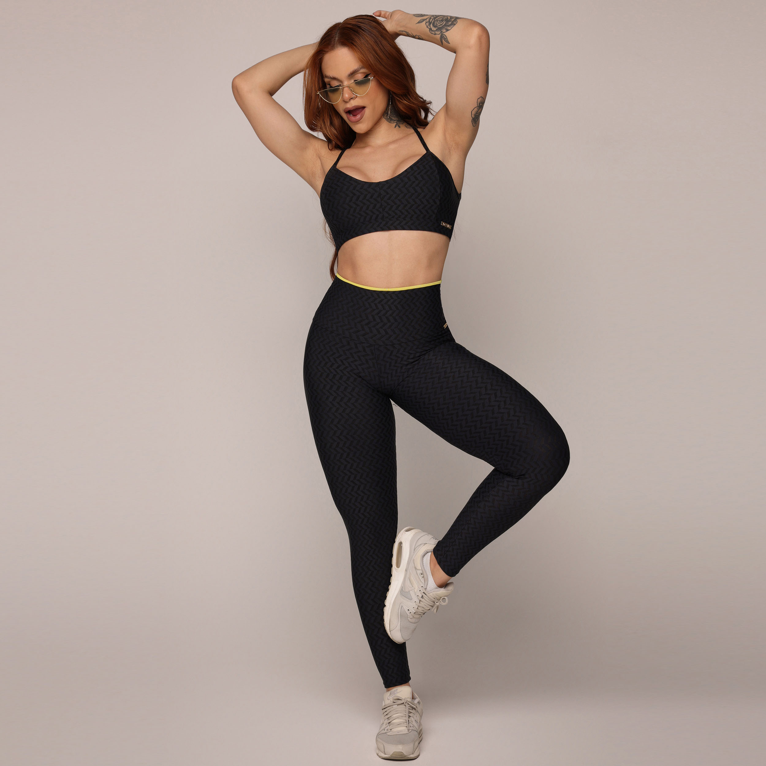 TOP DETROIT JACQUARD ARROW BLACK - Imagem 4