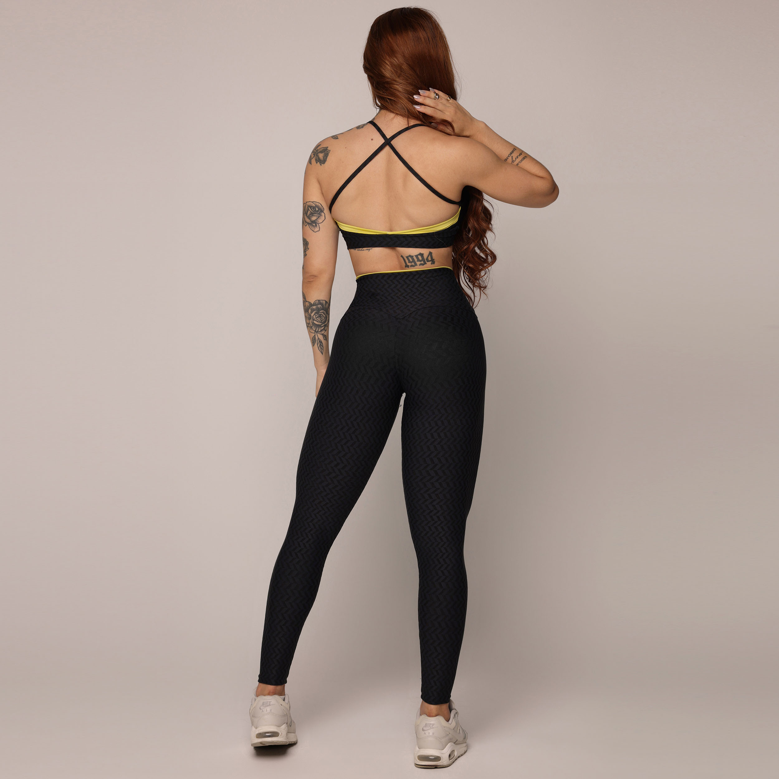 TOP DETROIT JACQUARD ARROW BLACK - Imagem 5