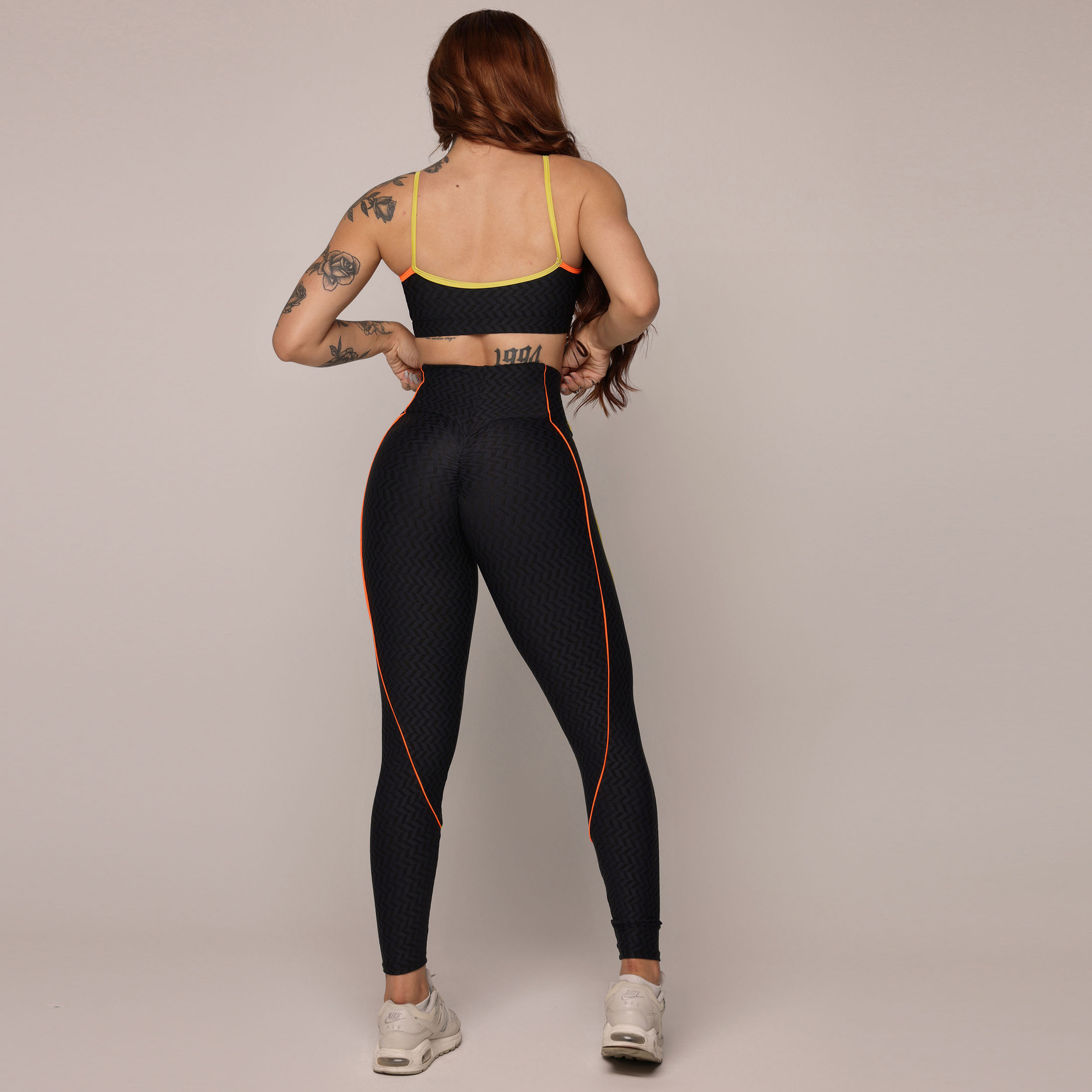 TOP LAS VEGAS JACQUARD ARROW BLACK - Imagem 6