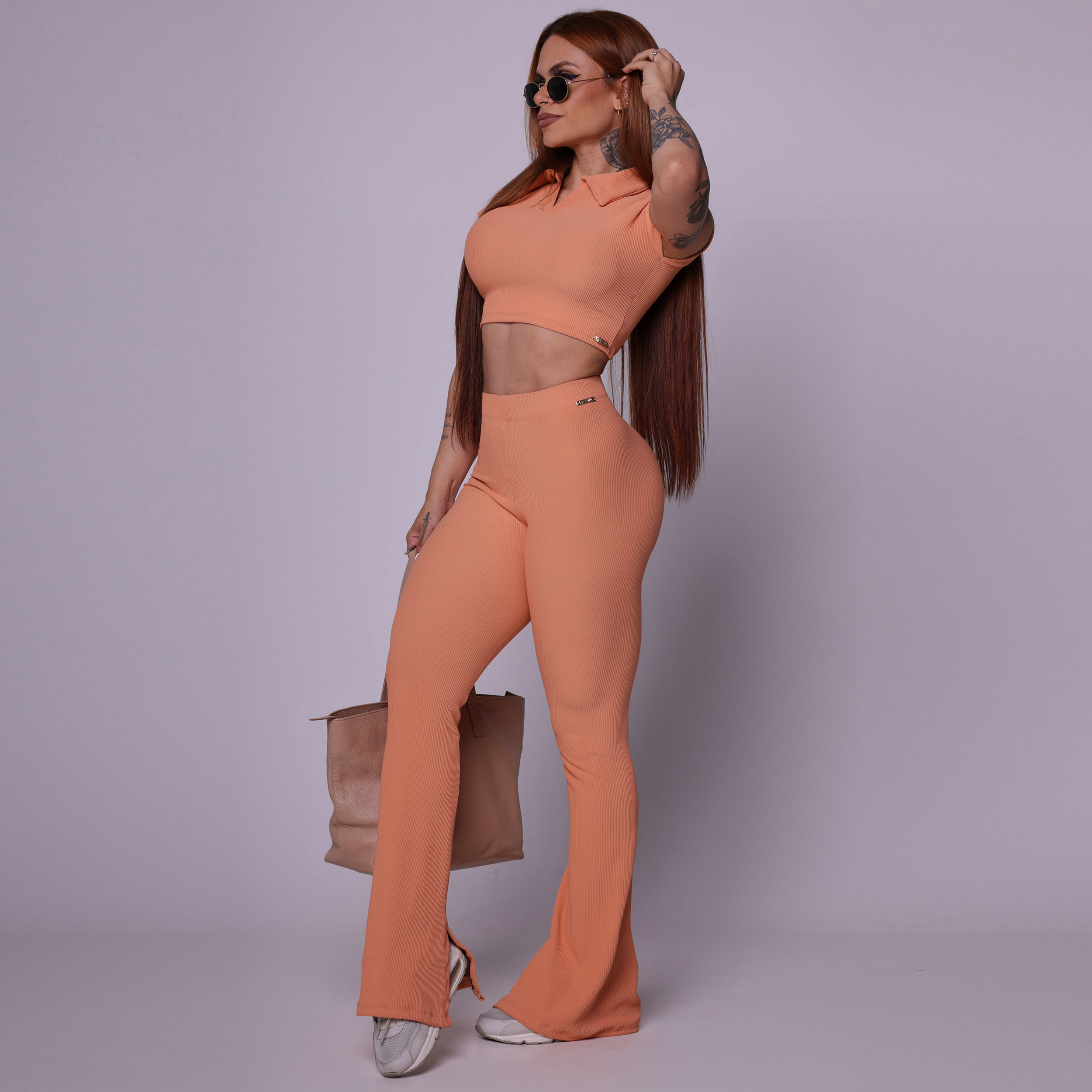 CROPPED IBIZA JACQUARD CANELADO PAPAIA - Imagem 5