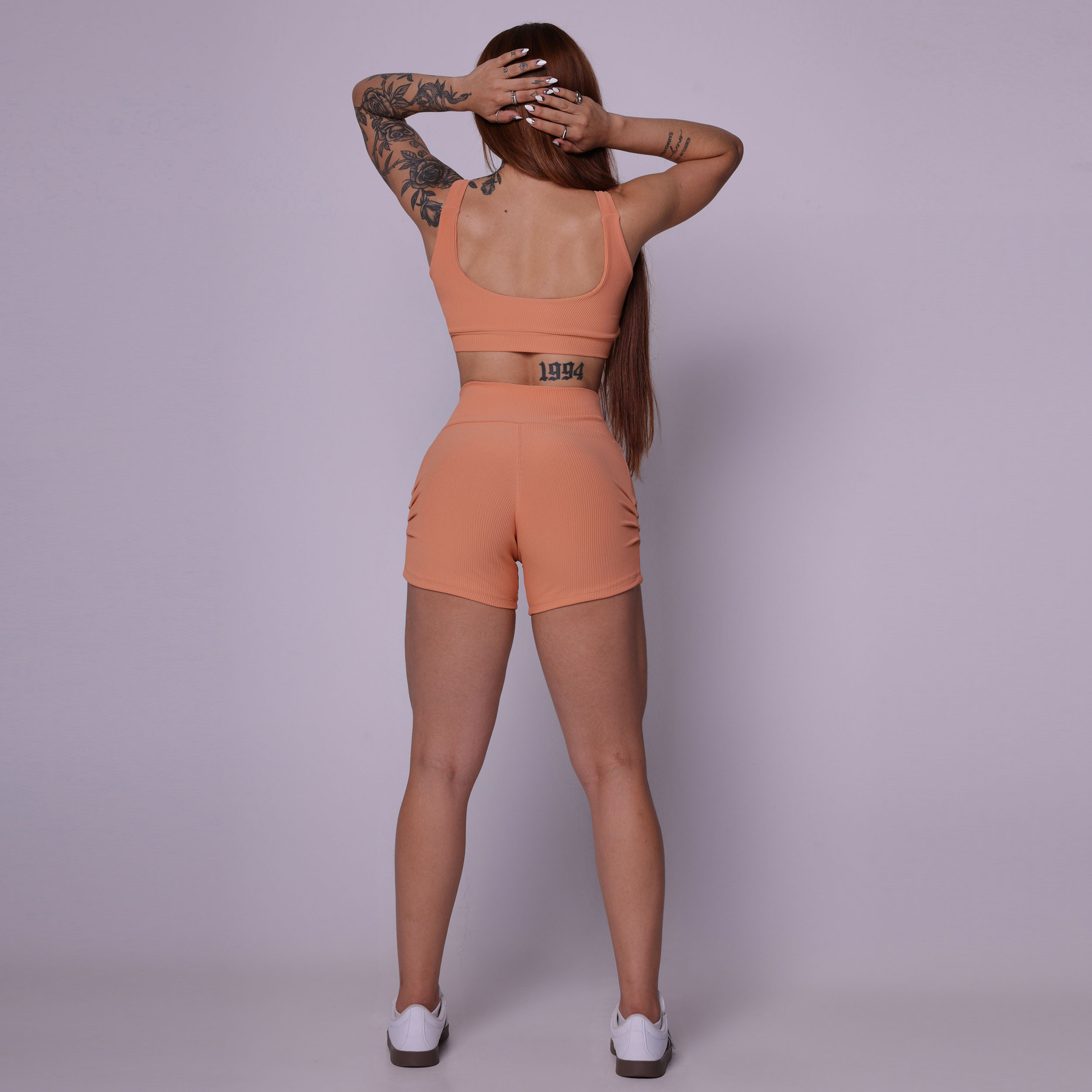 SHORT CHICAGO JACQUARD CANELADO PAPAIA - Imagem 8