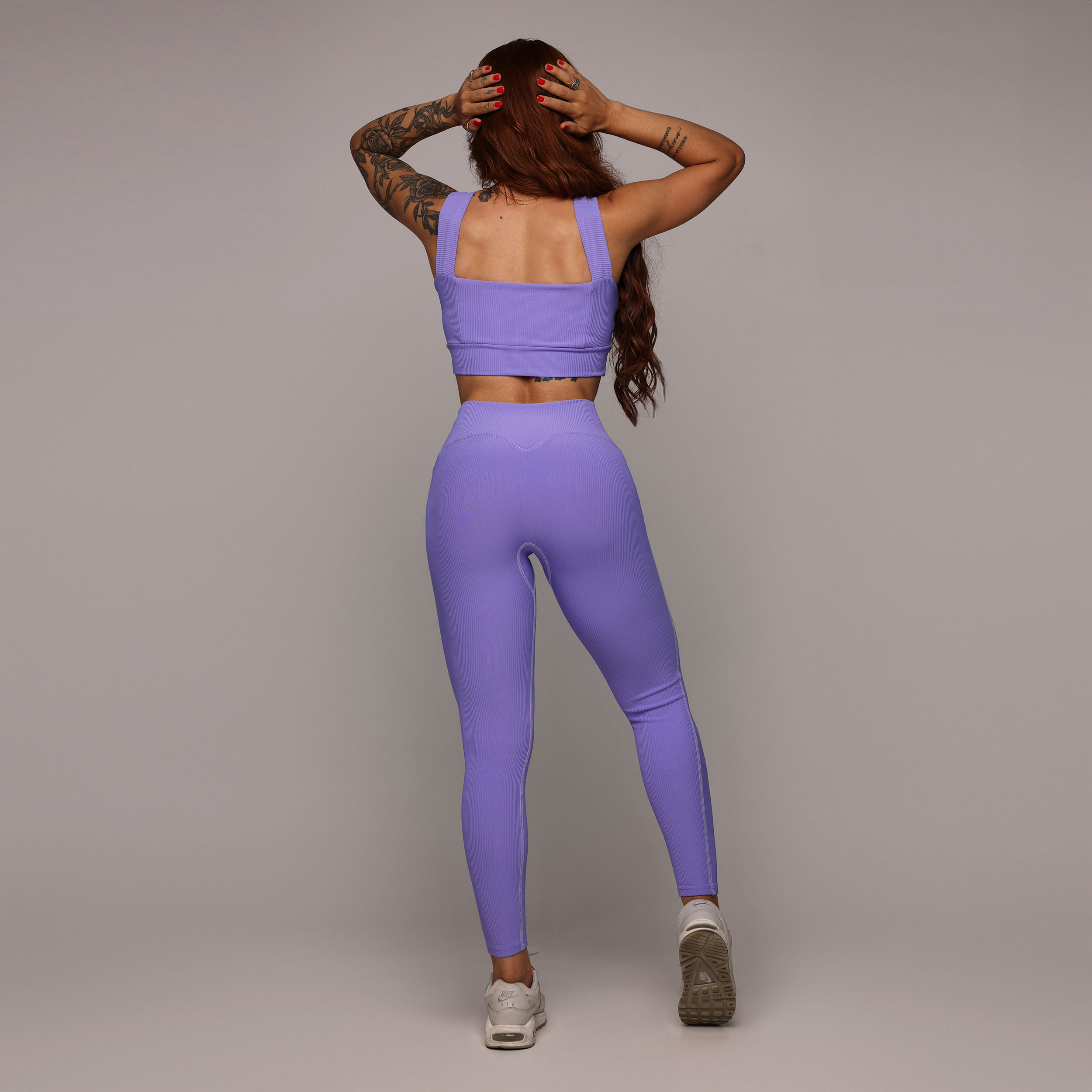 TOP IRIS JACQUARD CANELADO LAVANDA - Imagem 7