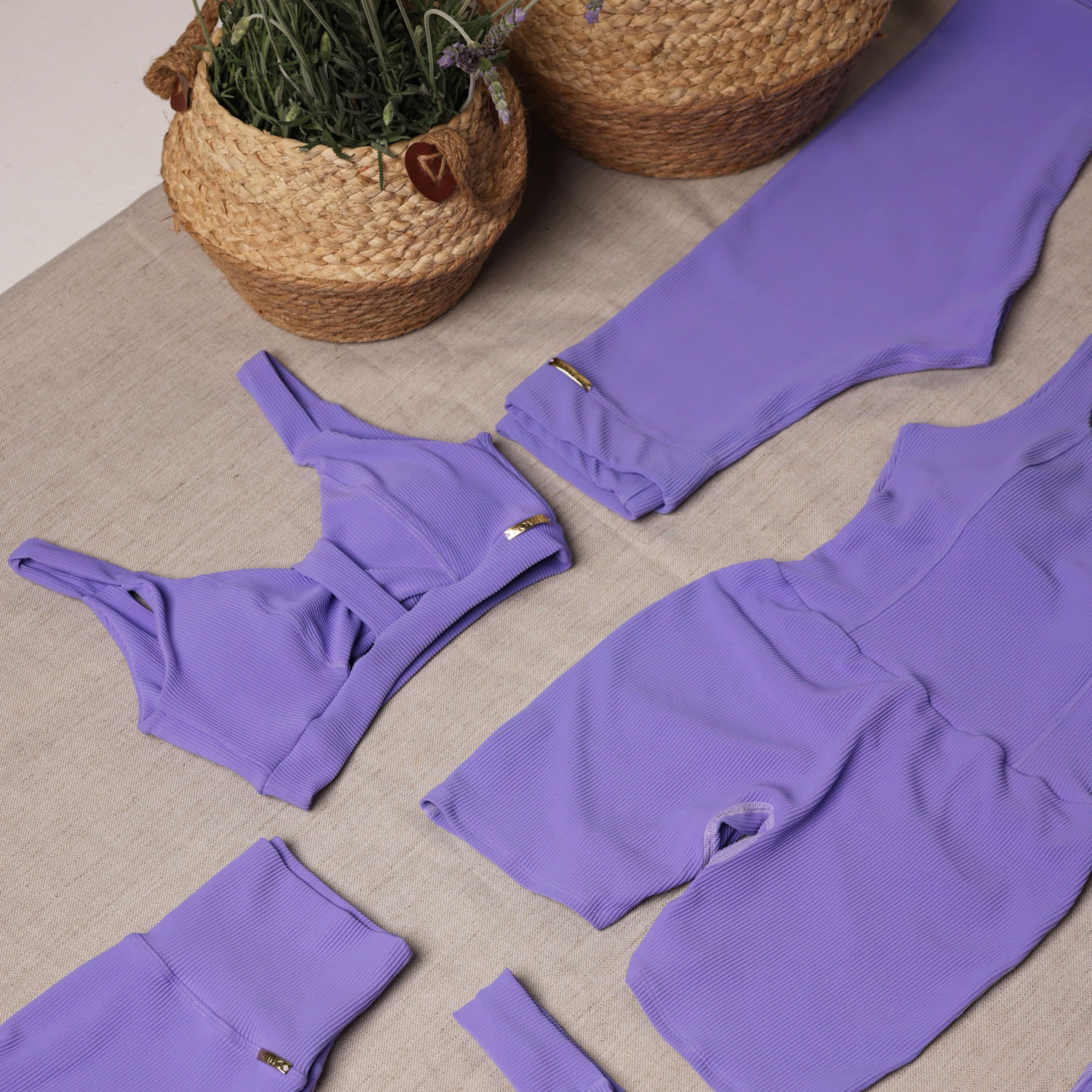 TOP RAVENA JACQUARD CANELADO LAVANDA - Imagem 8