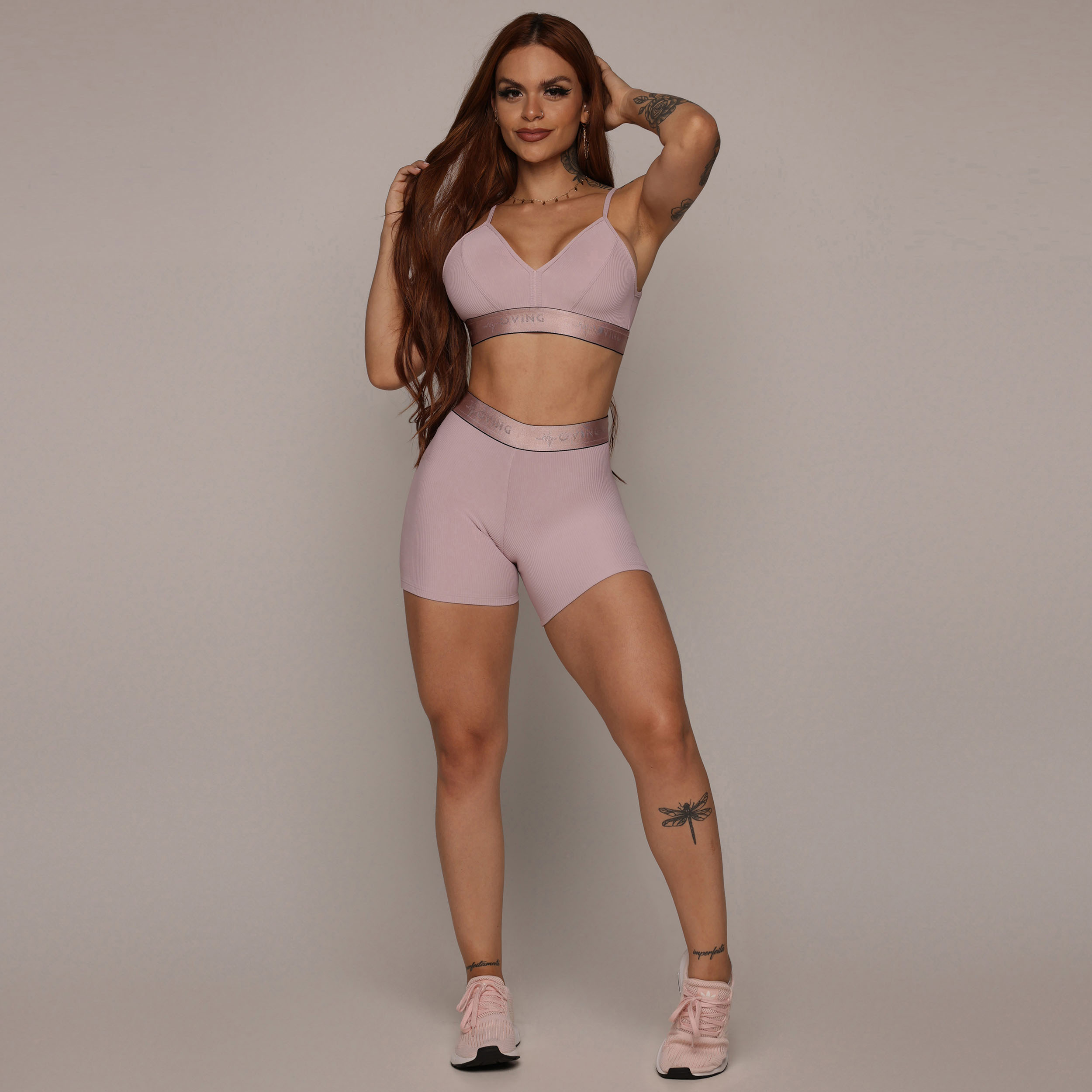 TOP MILANO JACQUARD CANELADO ROSA SECO - Imagem 5