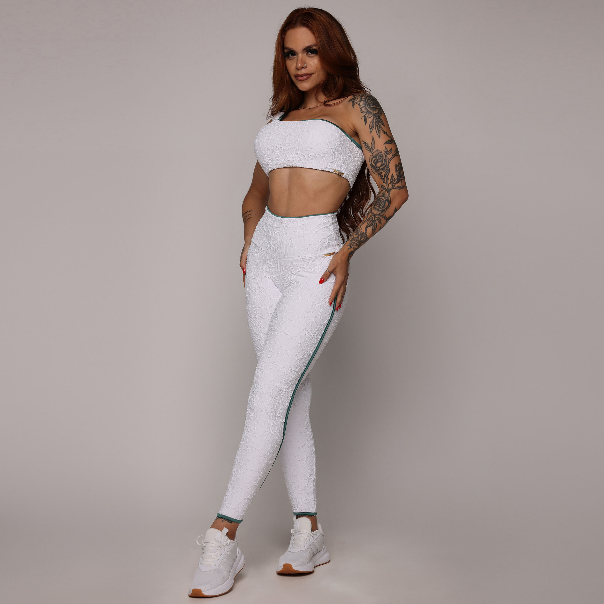 LEGGING LIVE EMPINA BUMBUM JACQUARD PERLÊ BRANCO - Imagem 6