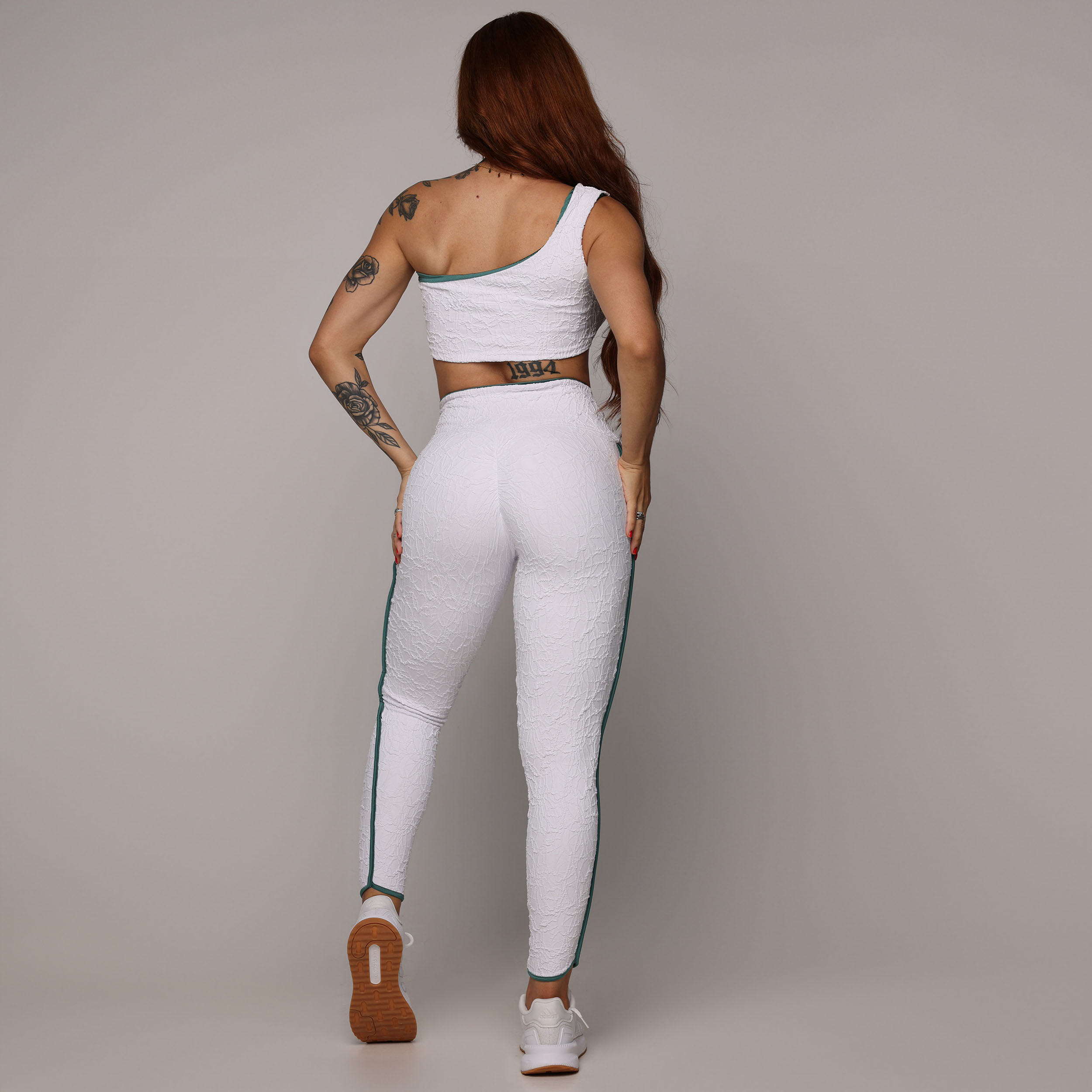 LEGGING LIVE EMPINA BUMBUM JACQUARD PERLÊ BRANCO - Imagem 7