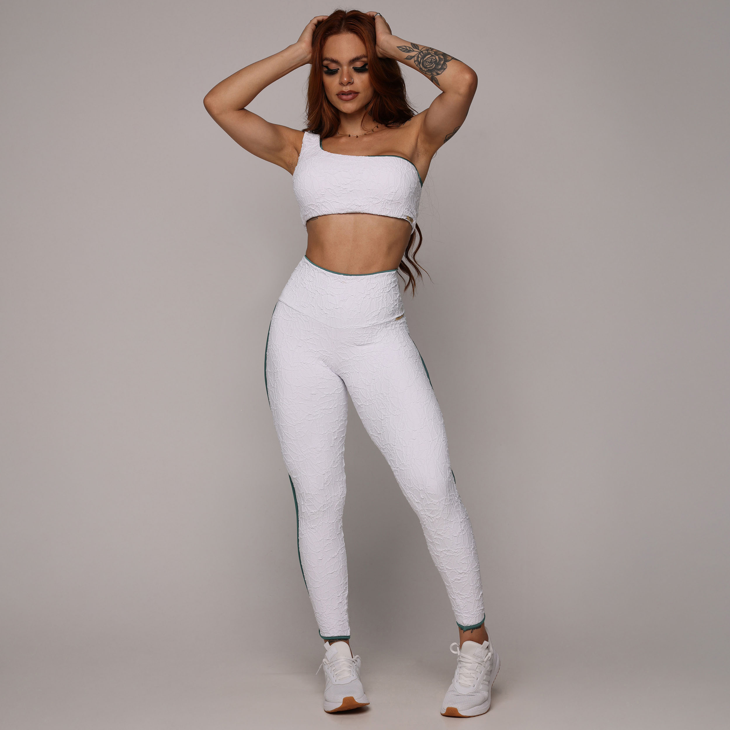 LEGGING LIVE EMPINA BUMBUM JACQUARD PERLÊ BRANCO - Imagem 10