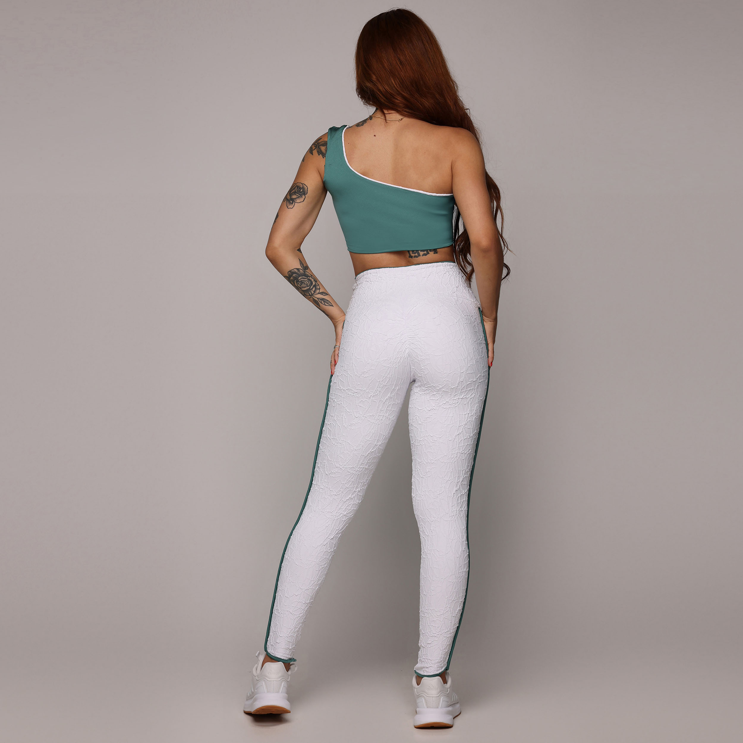 TOP DUPLA FACE JACQUARD PERLÊ BRANCO - Imagem 8