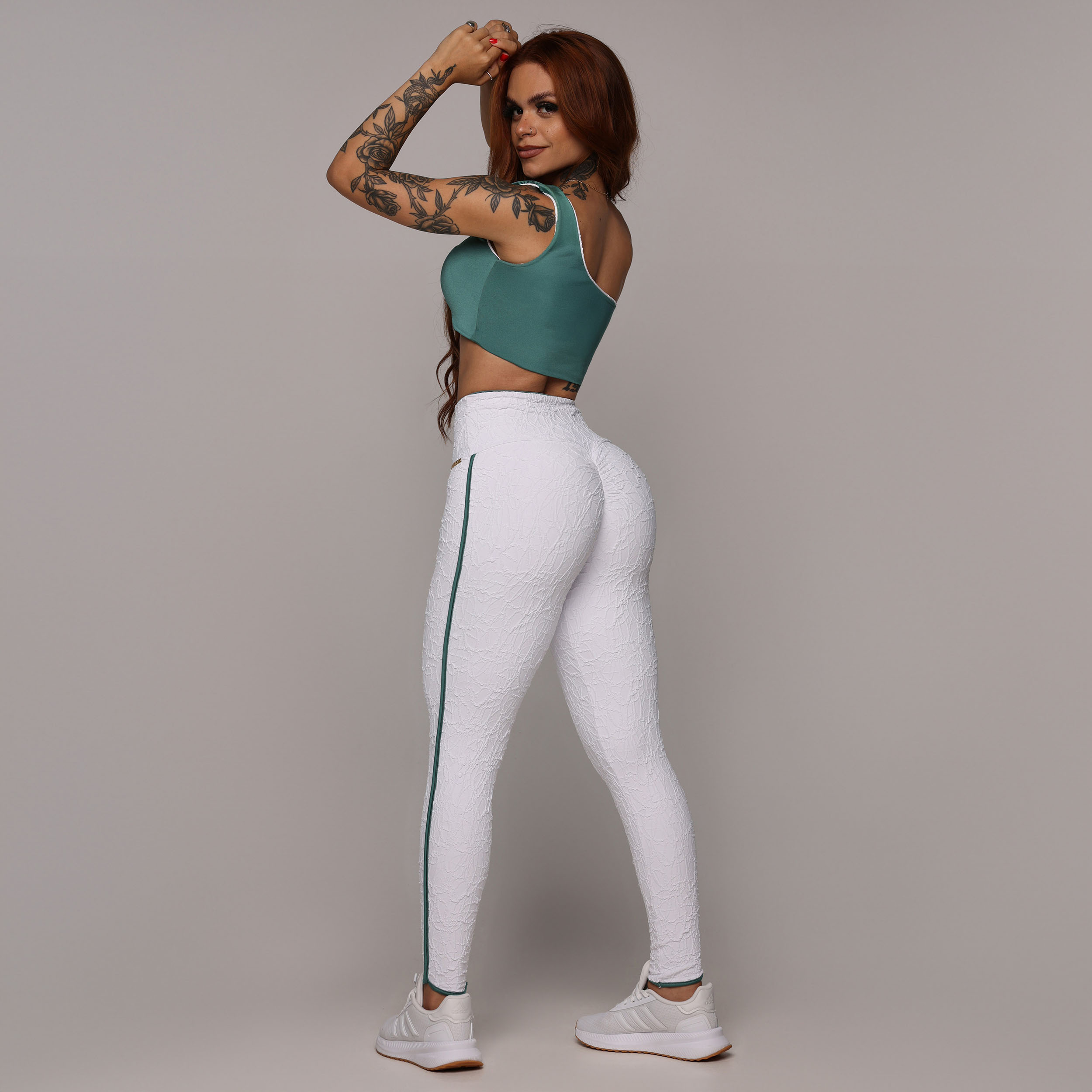 TOP DUPLA FACE JACQUARD PERLÊ BRANCO - Imagem 10