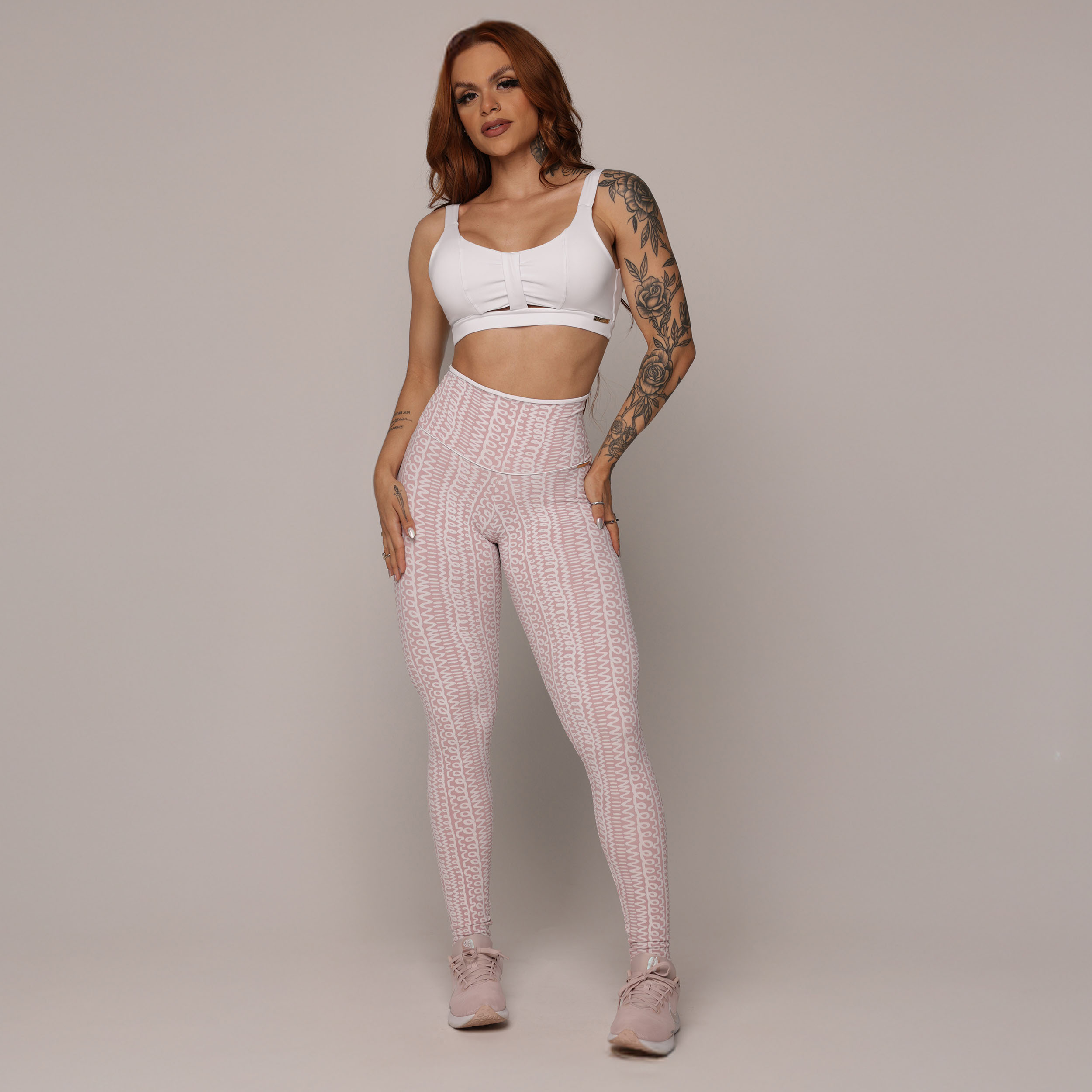 LEGGING WALK EMPINA BUMBUM JACQUARD PINK-SHAKE - Imagem 4