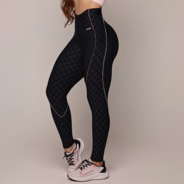 LEGGING HOPE JACQUARD XEQUE-MATE PRETO
