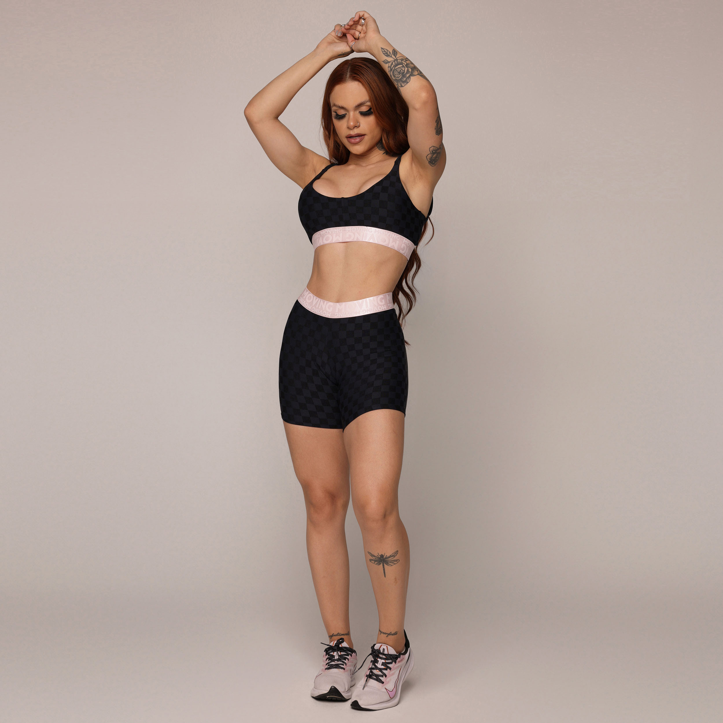 SHORT ÉPIC JACQUARD XEQUE-MATE PRETO - Imagem 4