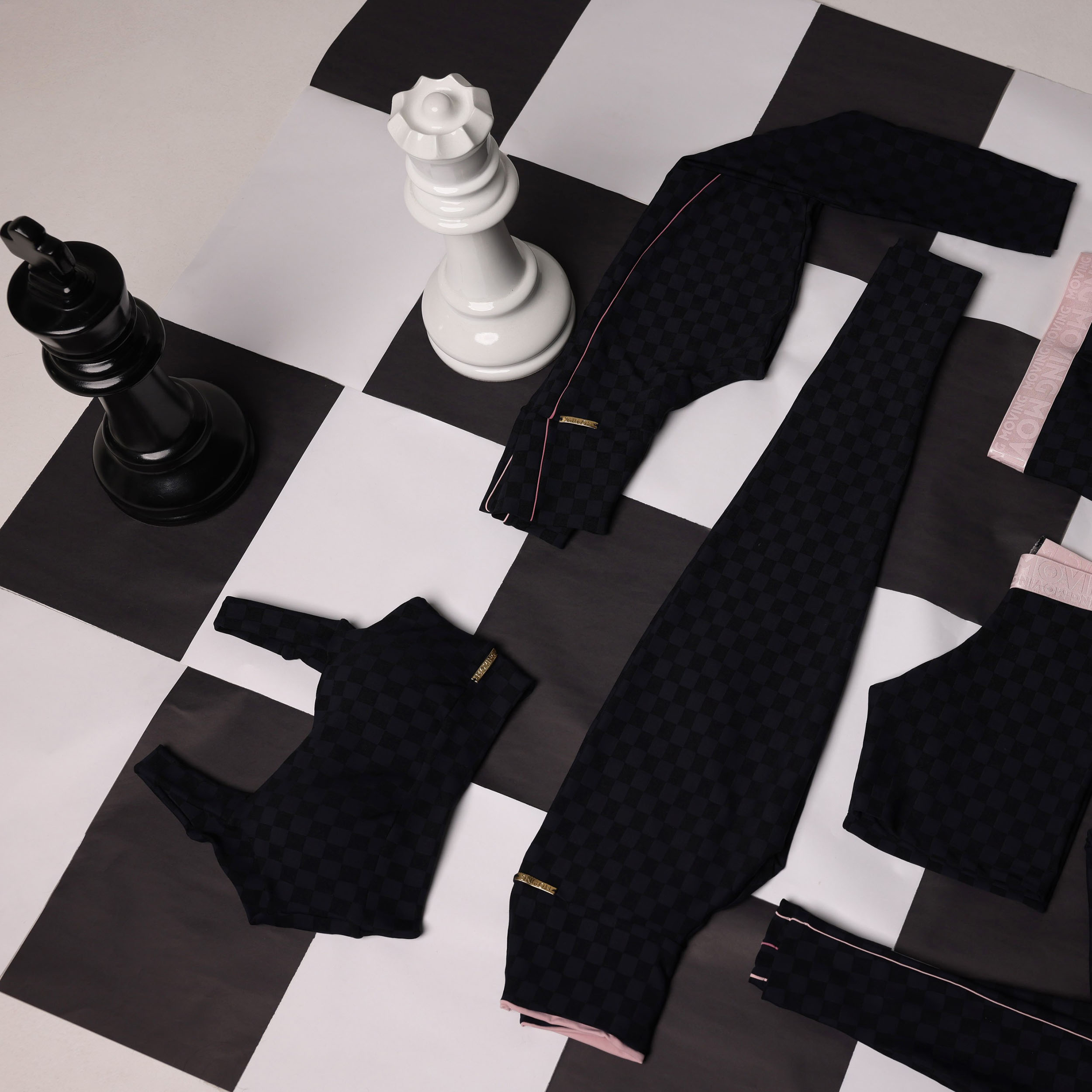 SHORT ÉPIC JACQUARD XEQUE-MATE PRETO - Imagem 9