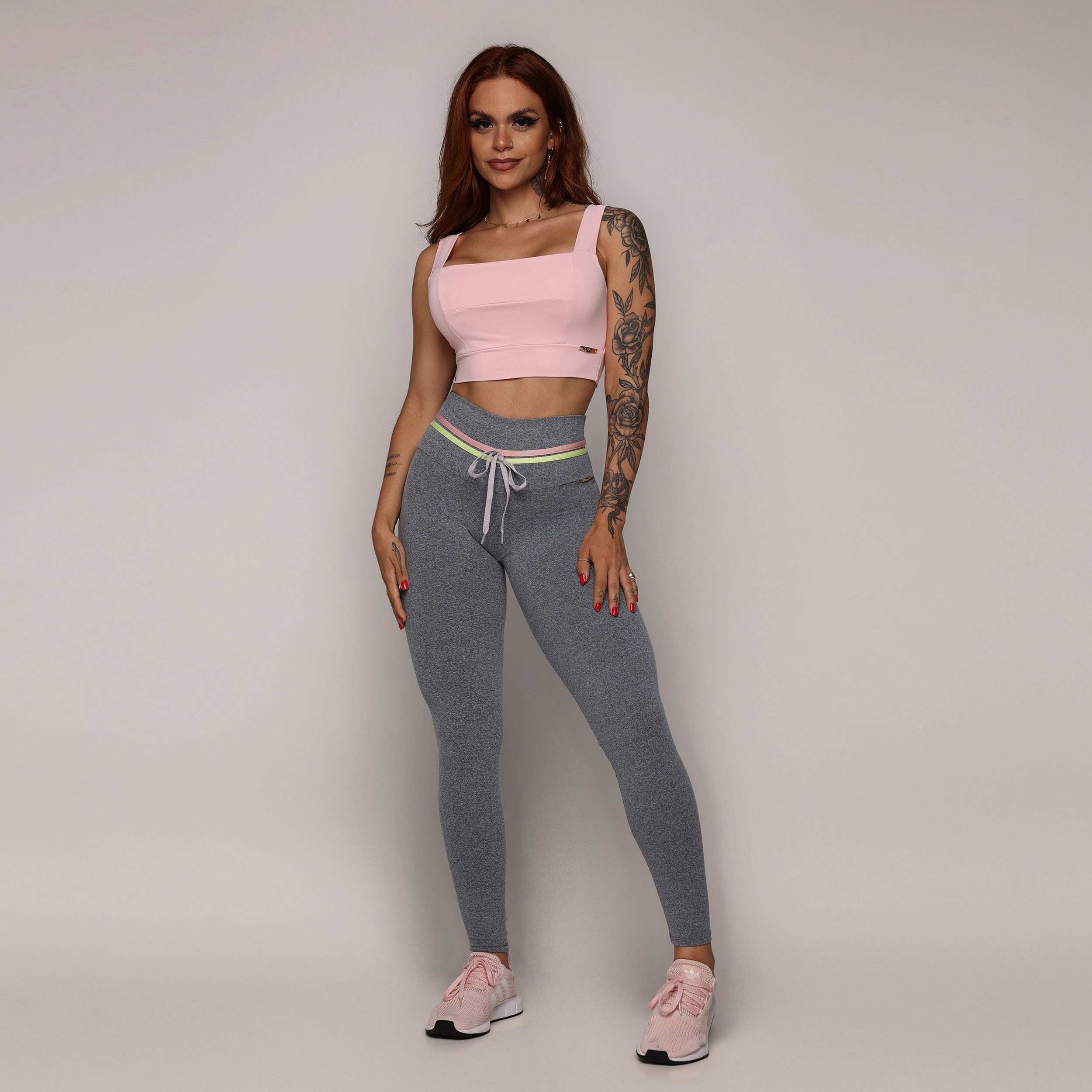 LEGGING EMPINA BUMBUM MESCLA COM BLUSH E LIMA - Imagem 6