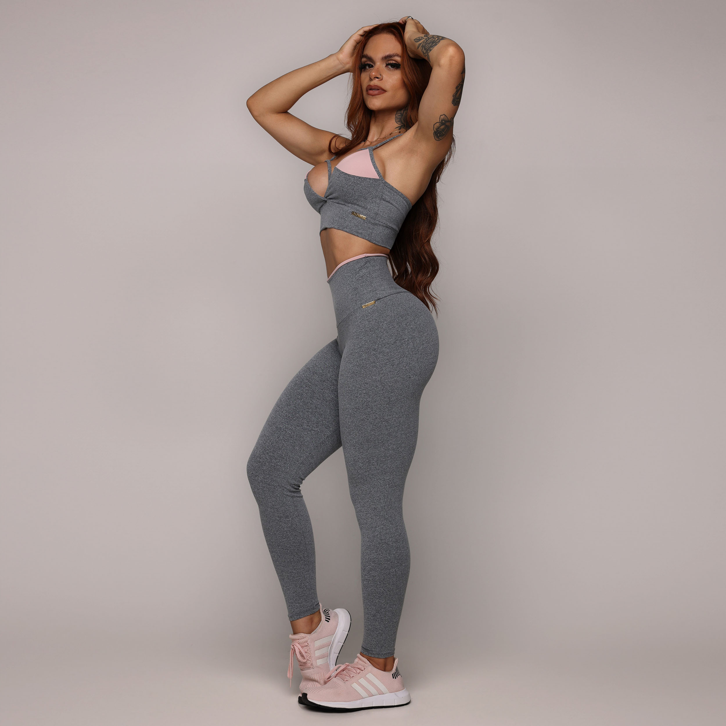 LEGGING HEART BICOLOR MESCLA COM BLUSH - Imagem 8