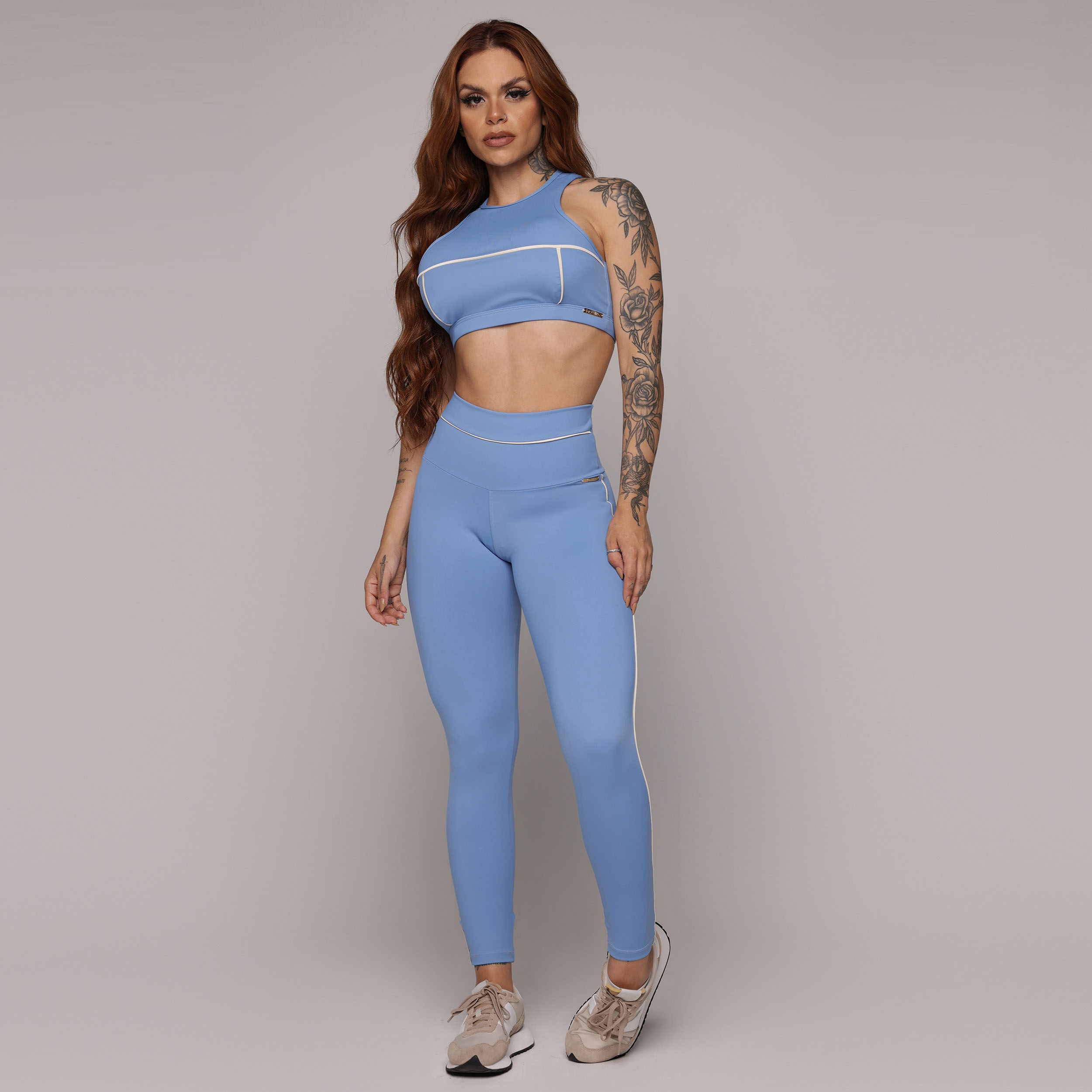 LEGGING JUMP EMPINA BUMBUM AZUL CELESTE - Imagem 4