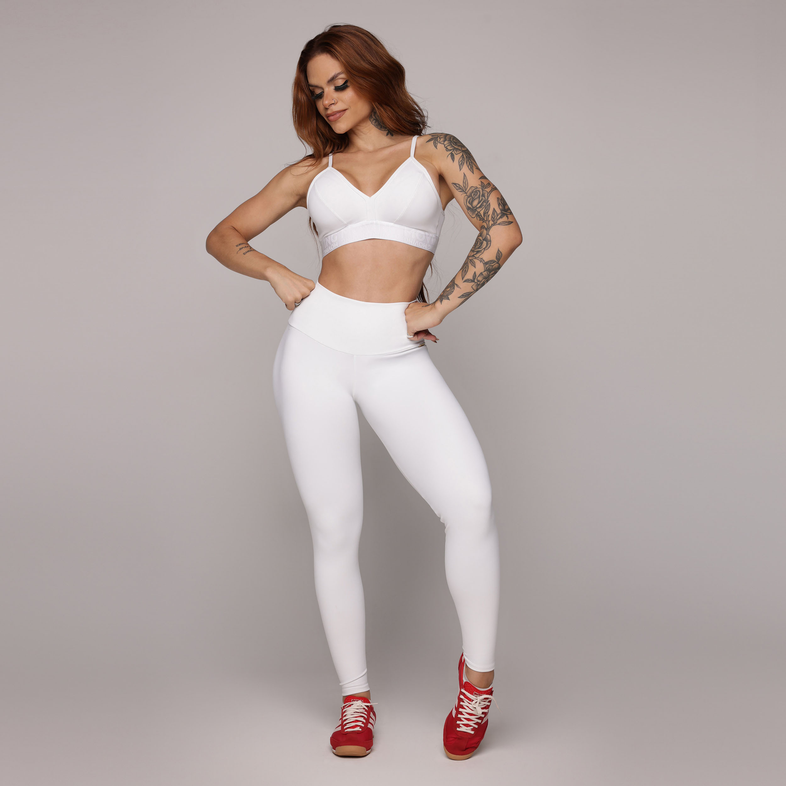 LEGGING EMPINA BUMBUM BRANCO AVELUDADO ZERO TRANSPARÊNCIA - Imagem 6