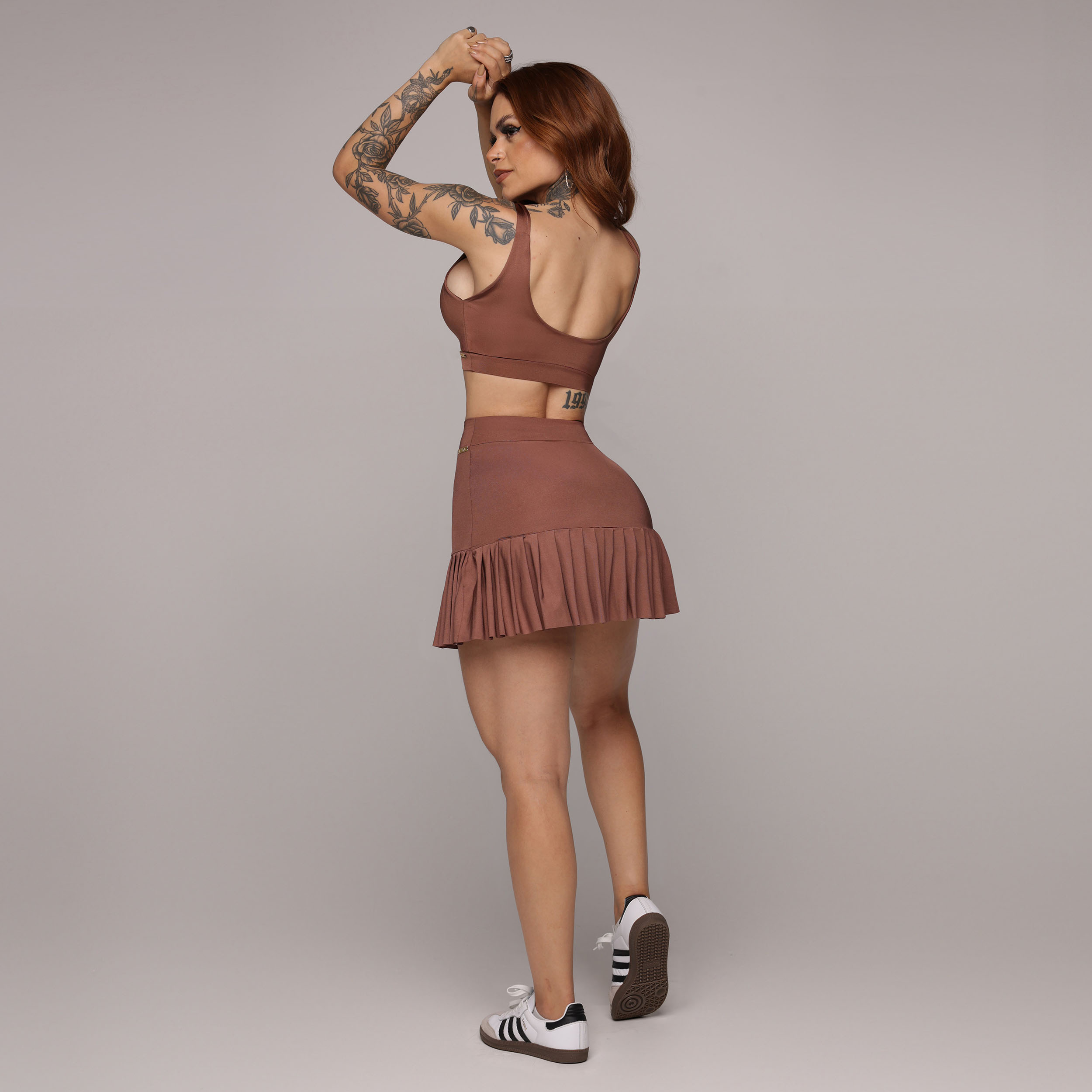 SHORT-SAIA MUST HAVE COFFEE - Imagem 8