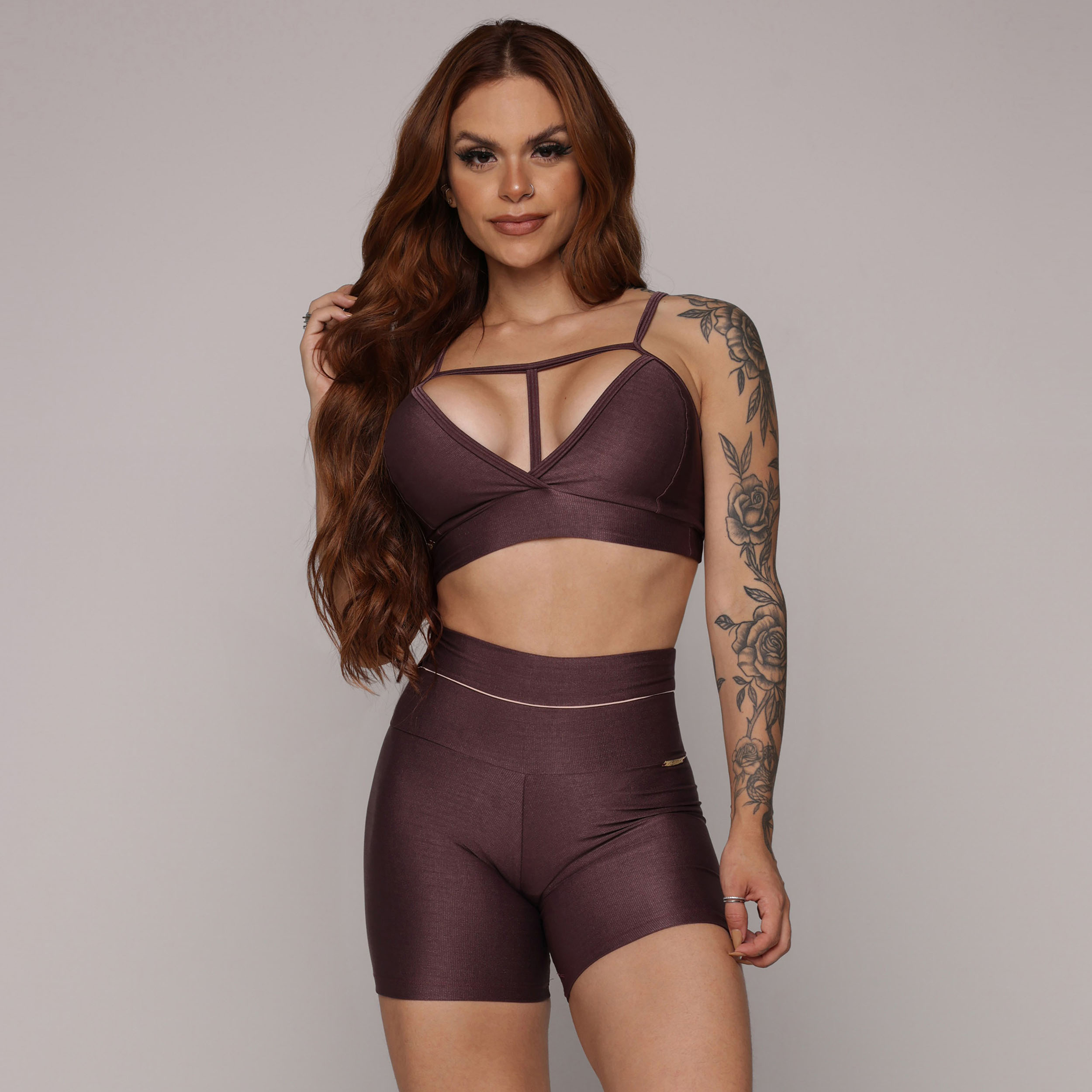 SHORT VIBE GLOSSY AÇAÍ - Imagem 3