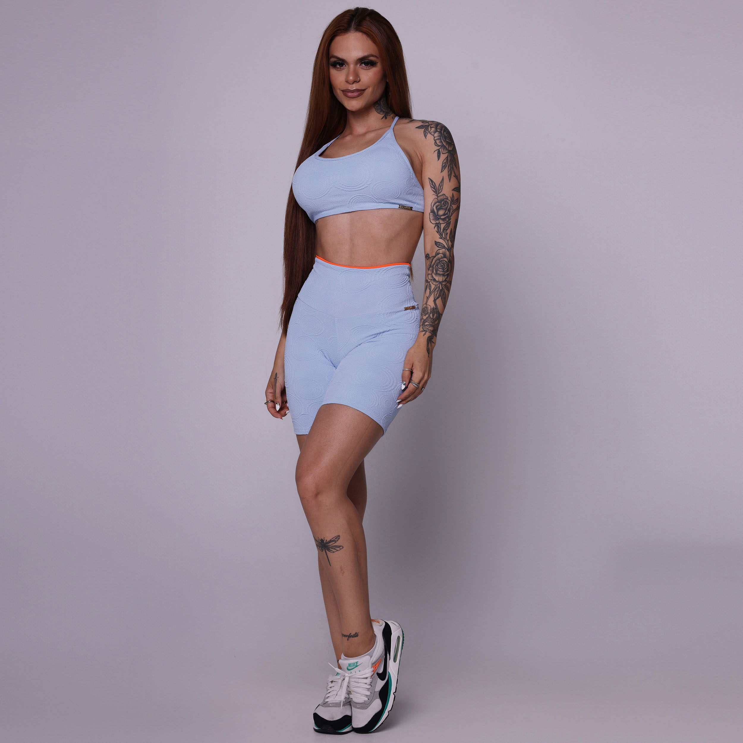TOP ÁSTER JACQUARD ROUND CÉU AZUL - Imagem 5