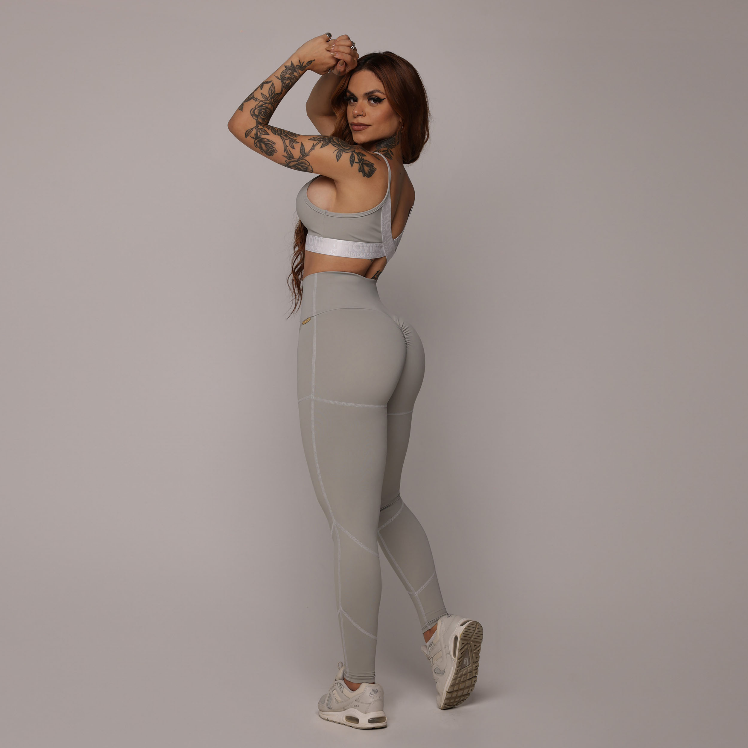 LEGGING PUMP EMPINA BUMBUM CINZA SPACE - Imagem 6