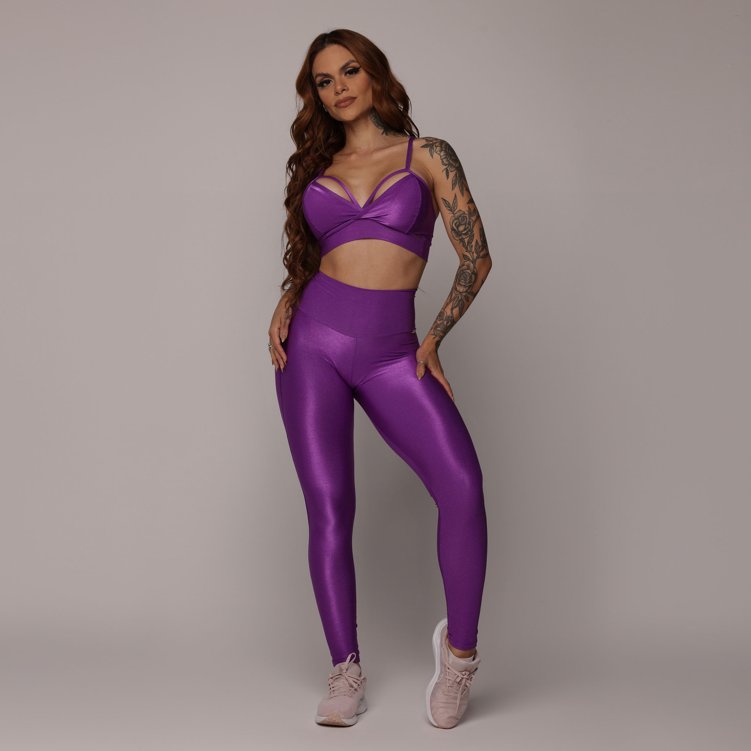 LEGGING VISION GLOSSY PÚRPURA - Imagem 4