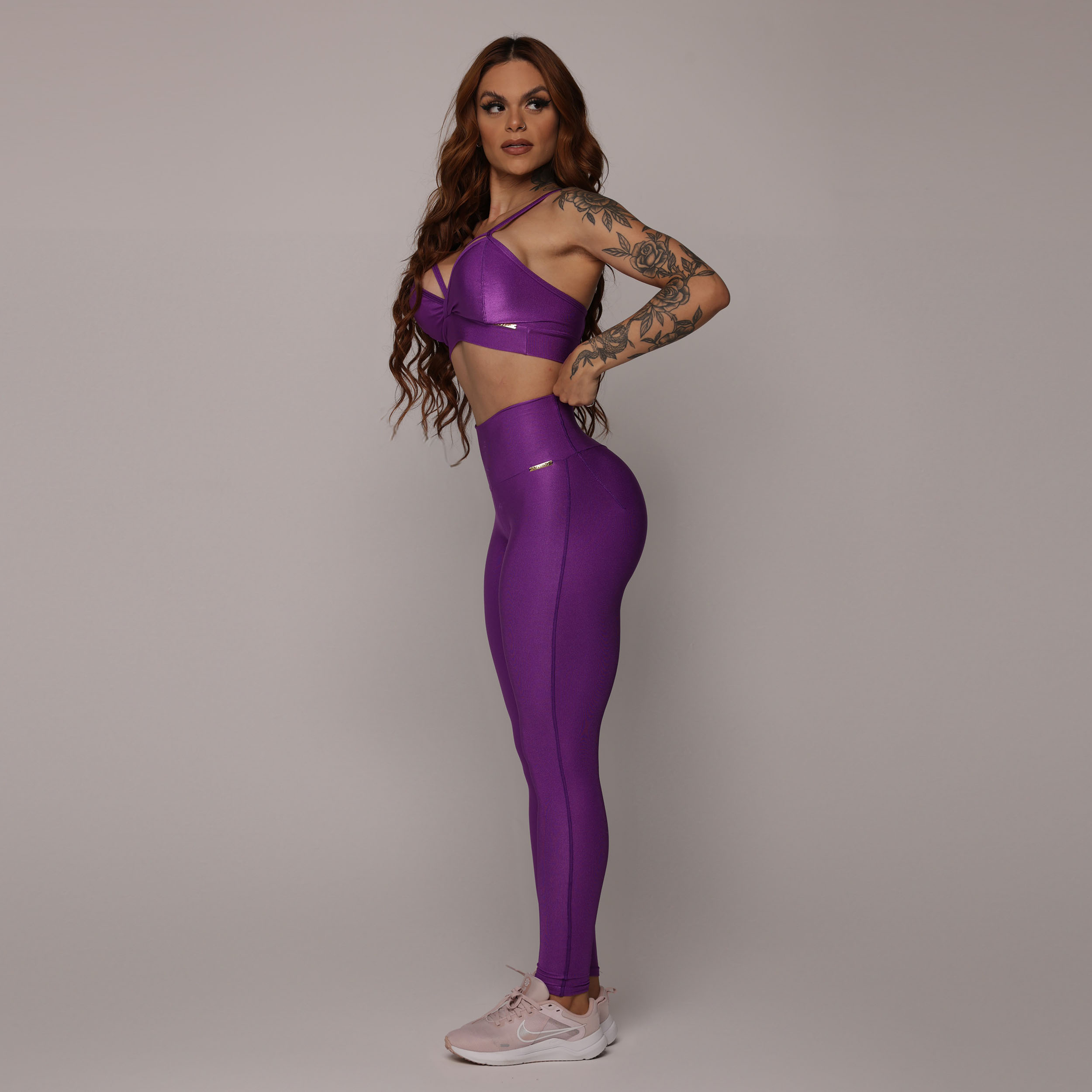 LEGGING VISION GLOSSY PÚRPURA - Imagem 7