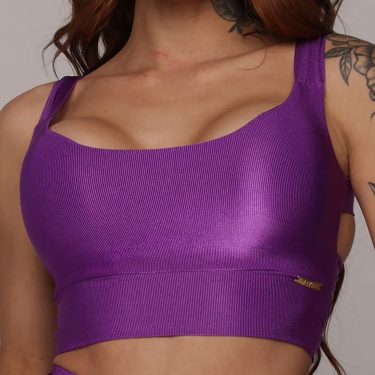 TOP CRETA GLOSSY PÚRPURA