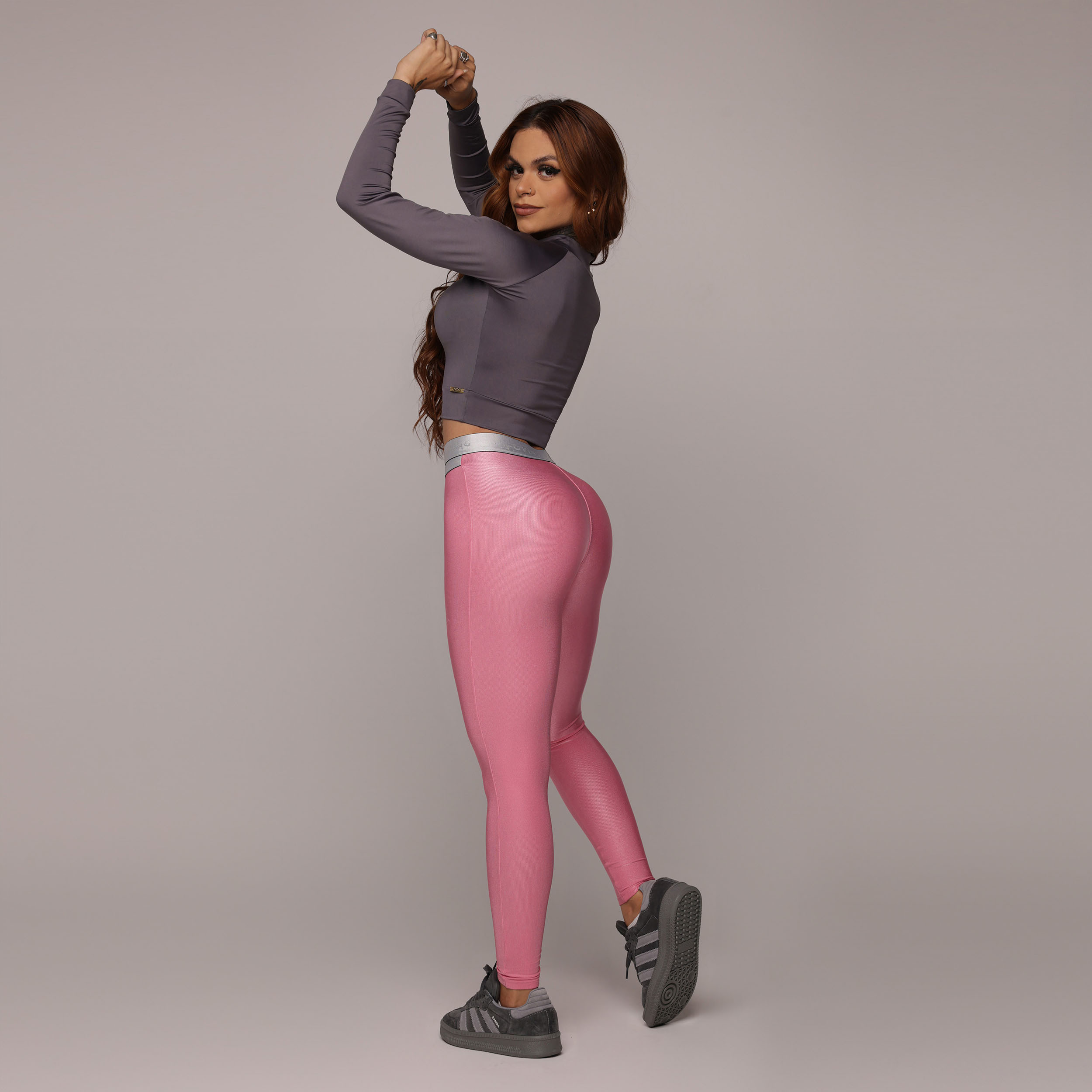 LEGGING HIT GLOSSY ROSA CHICLETE - Imagem 6