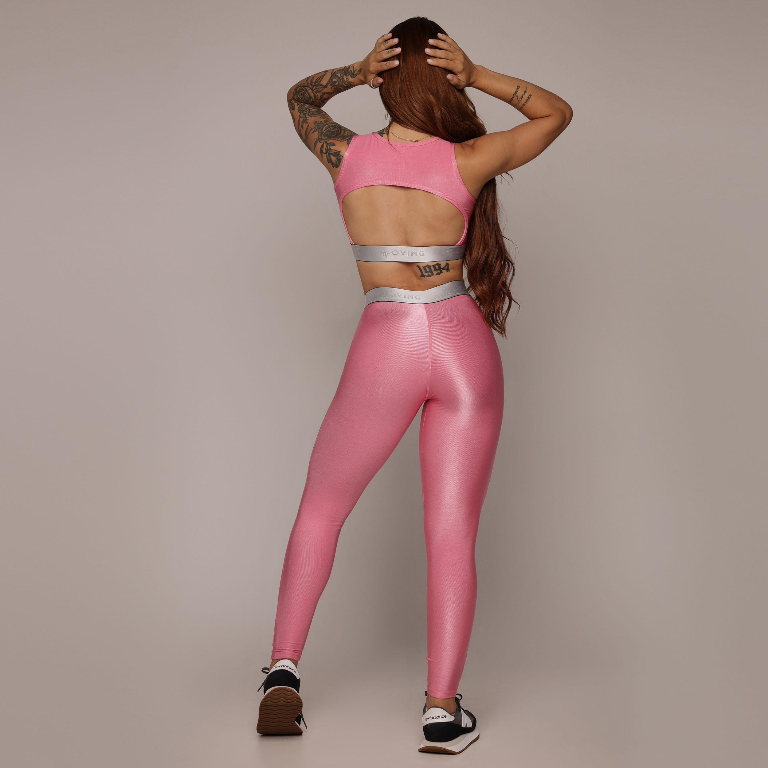 TOP FIT GLOSSY ROSA CHICLETE COM ELÁSTICO - Imagem 6