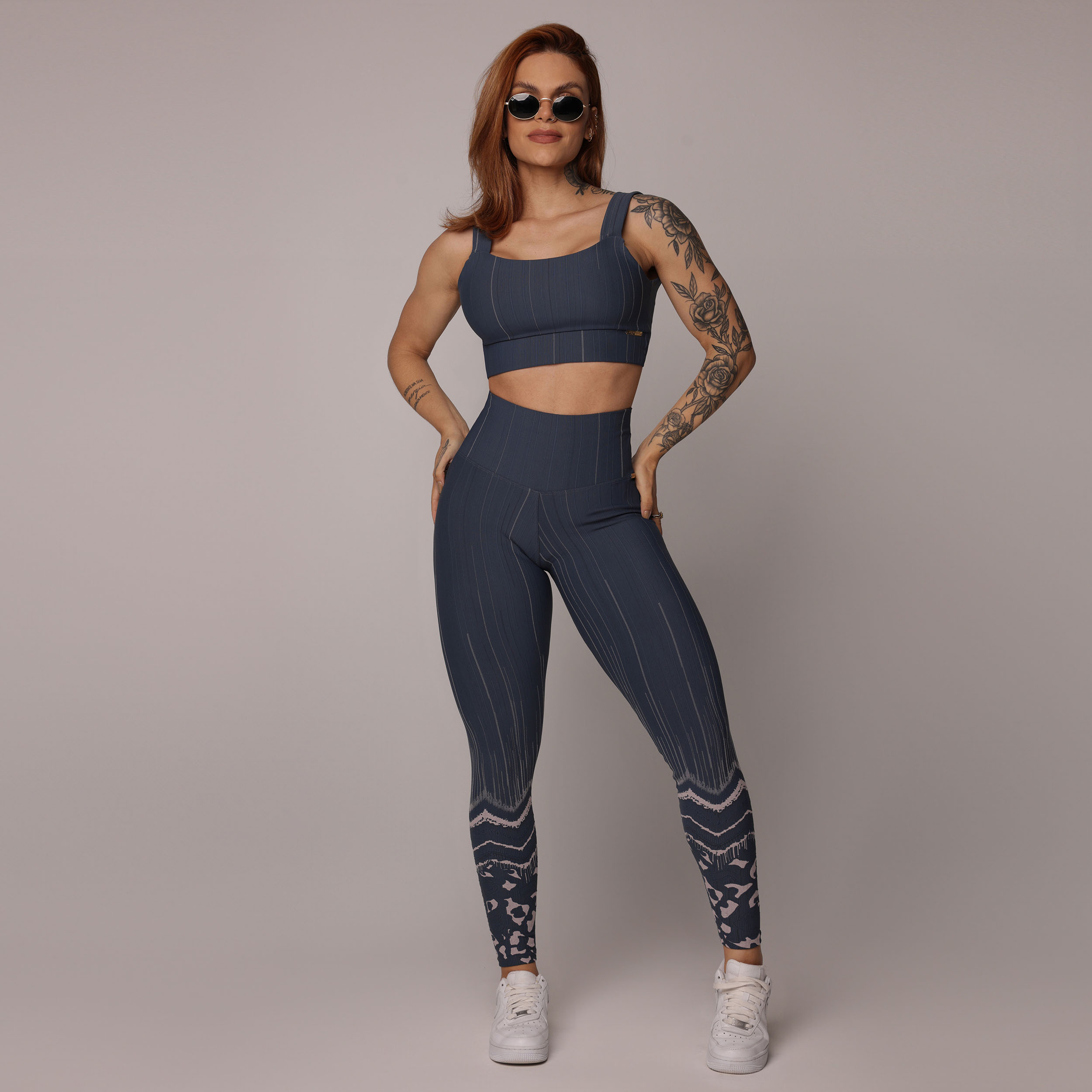 TOP FAIXA JACQUARD ANIMAL COM BRANCO - Imagem 5